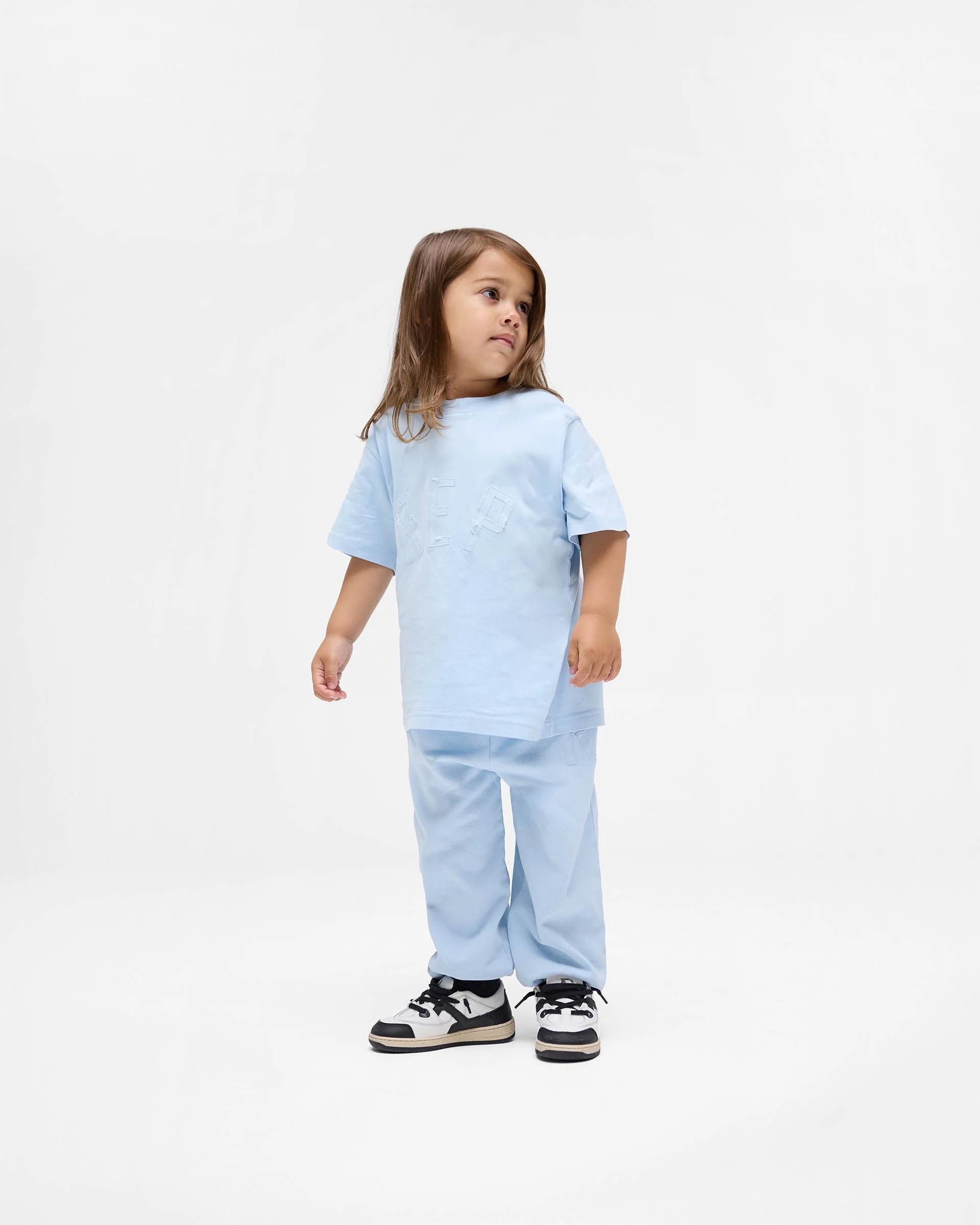 Mini Rep Applique Sweatpants - Powder Blue - Image 2