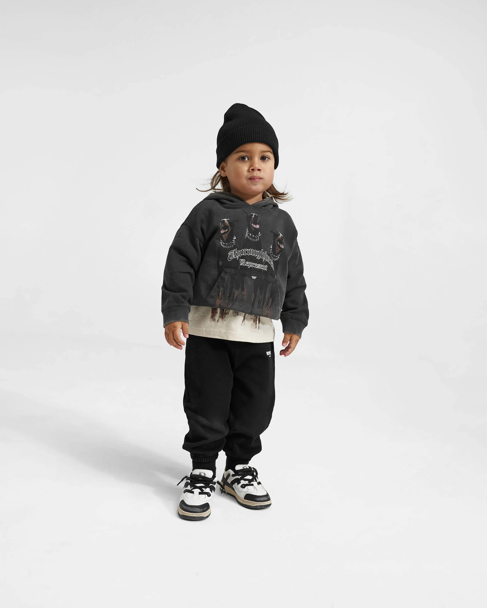 Mini Thoroughbred Hoodie - Vintage Black - Image 2