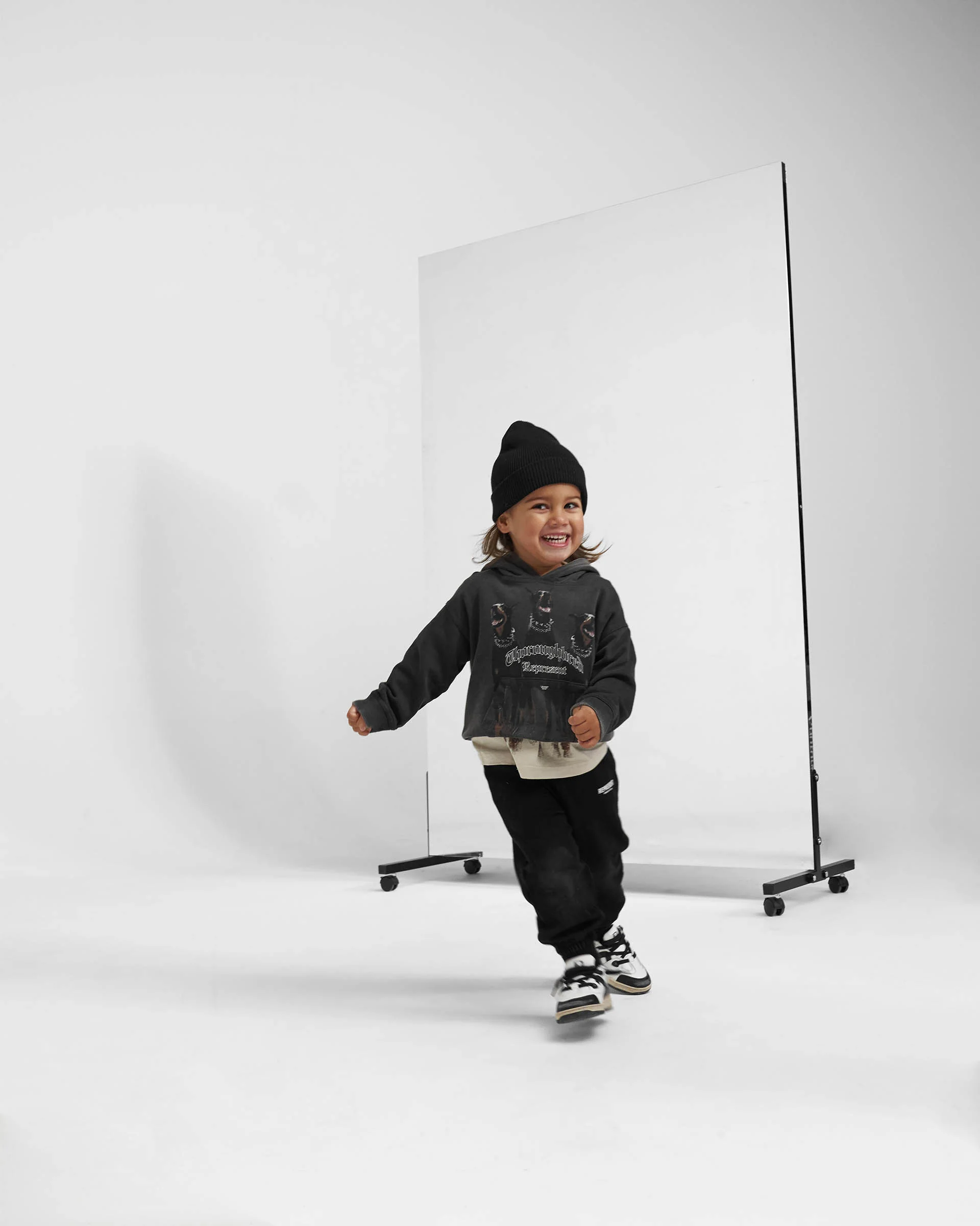 Mini Thoroughbred Hoodie - Vintage Black - Image 3