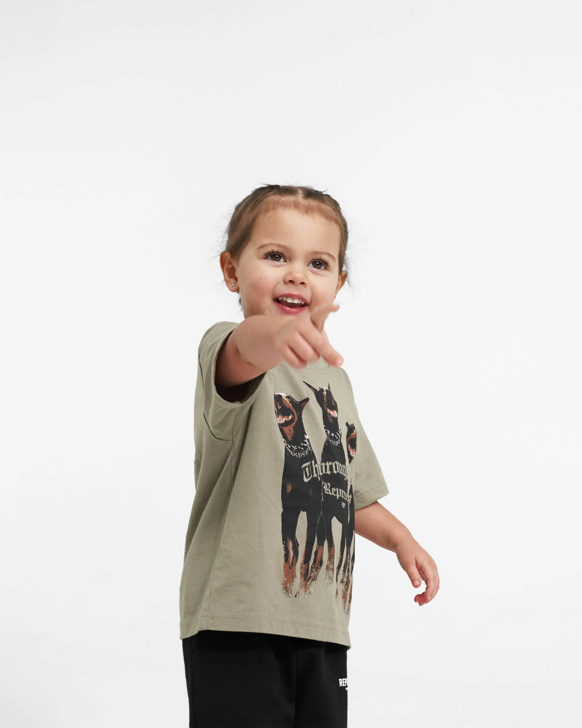 Mini Thoroughbred T-Shirt - Khaki - Image 2