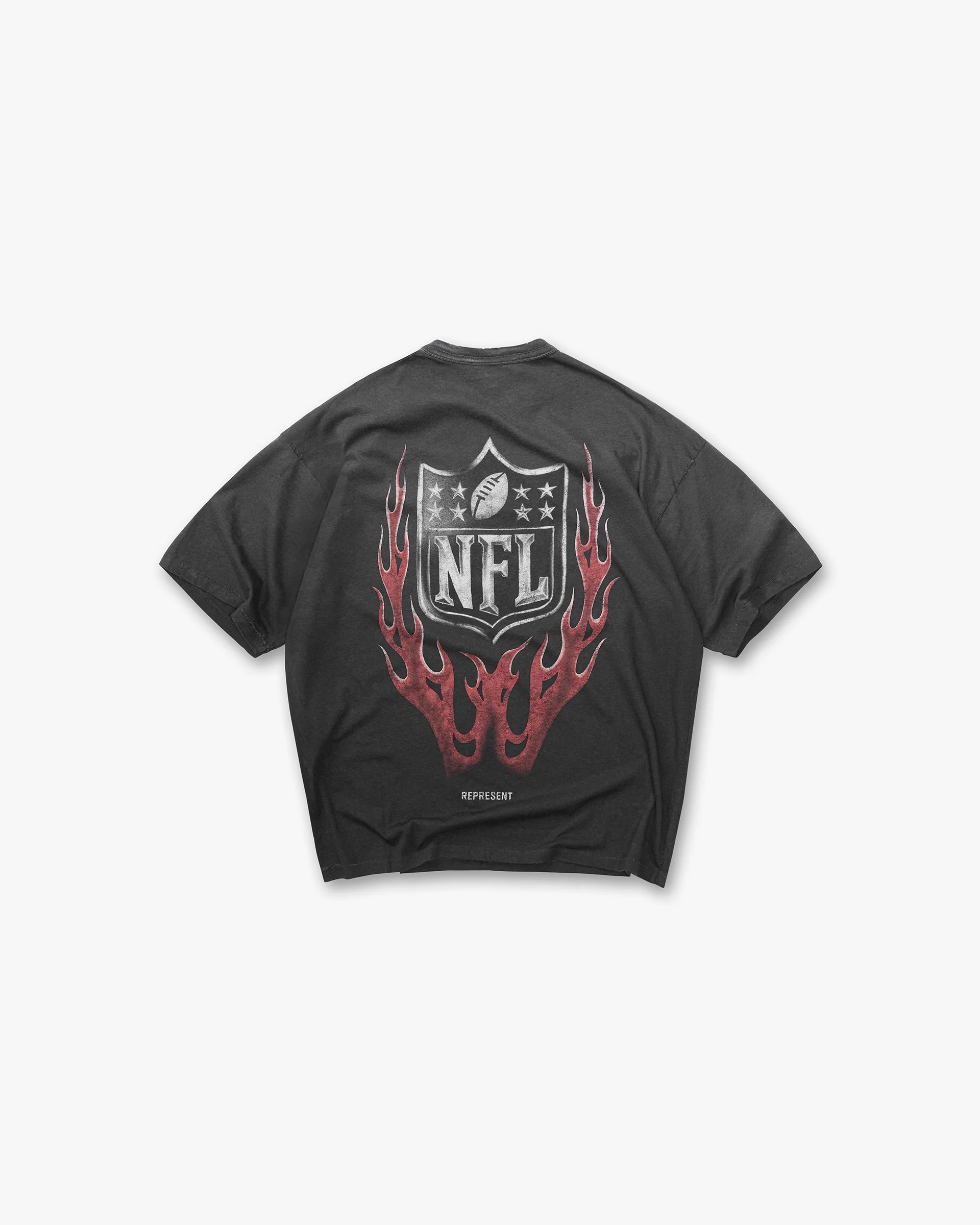 NFL Shield x Represent T-Shirt - Stained Black - Image 2
