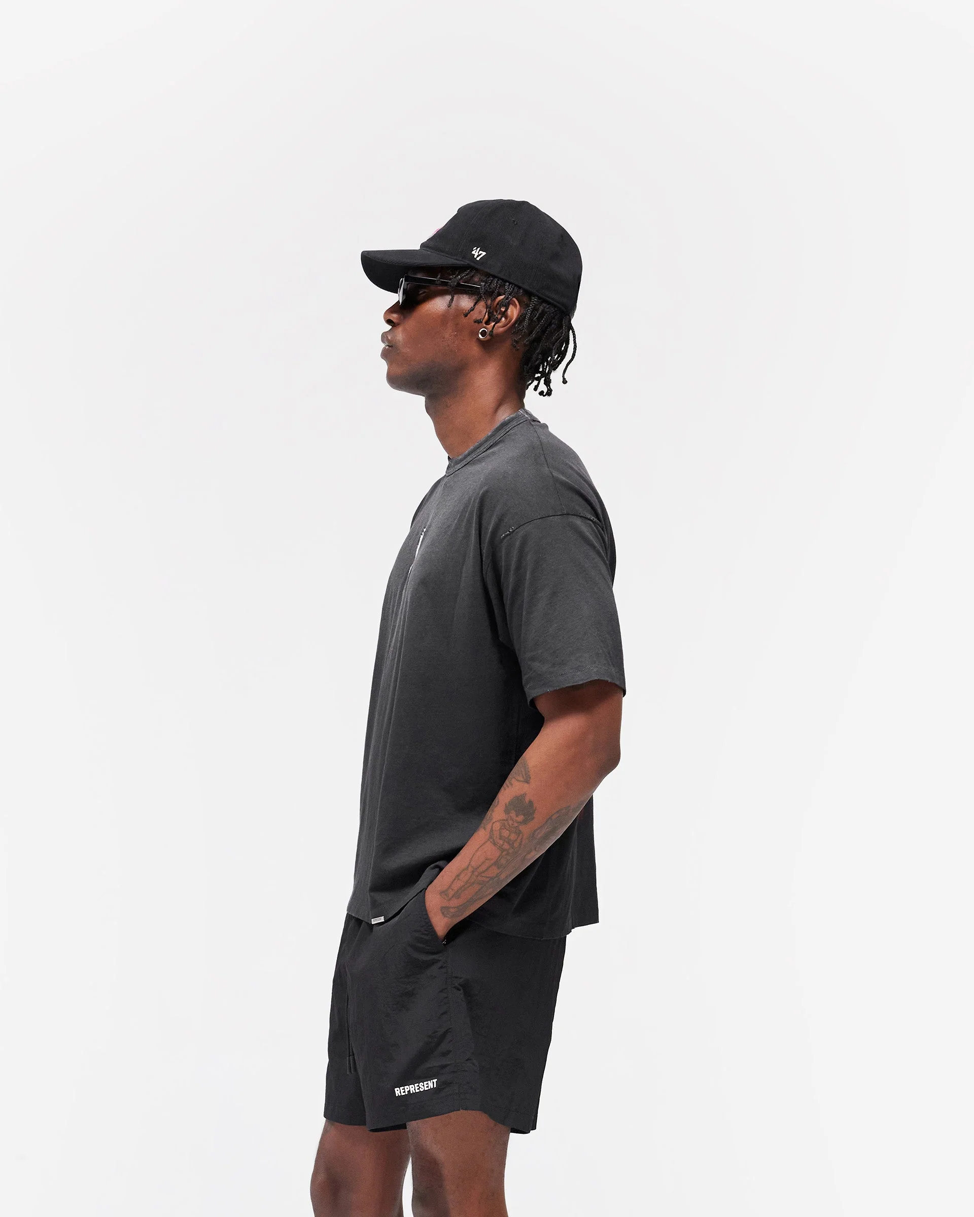 NFL Shield x Represent T-Shirt - Stained Black - Image 5