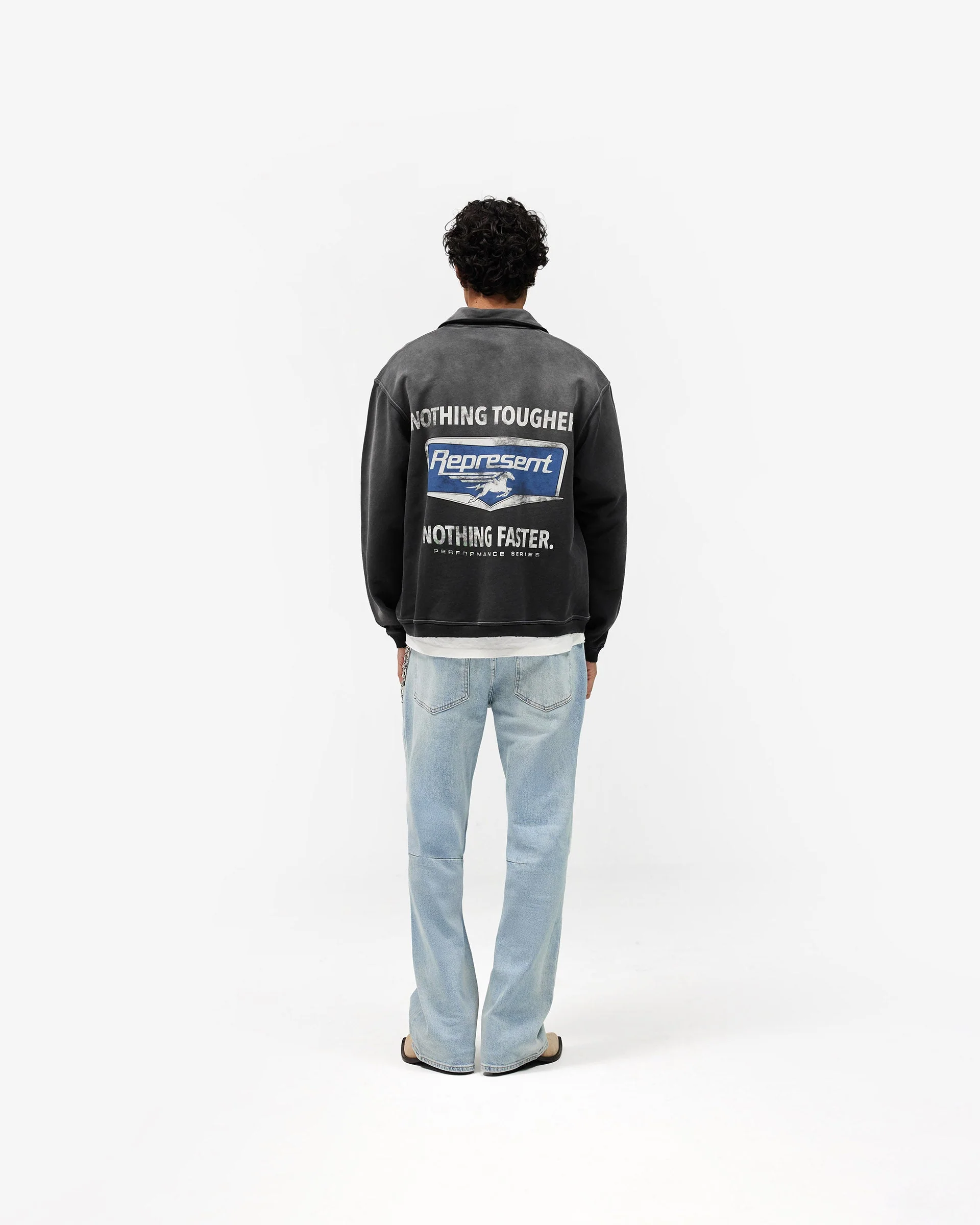 Nothing Faster Quarter Zip Sweatshirt - Stained Black - Image 10