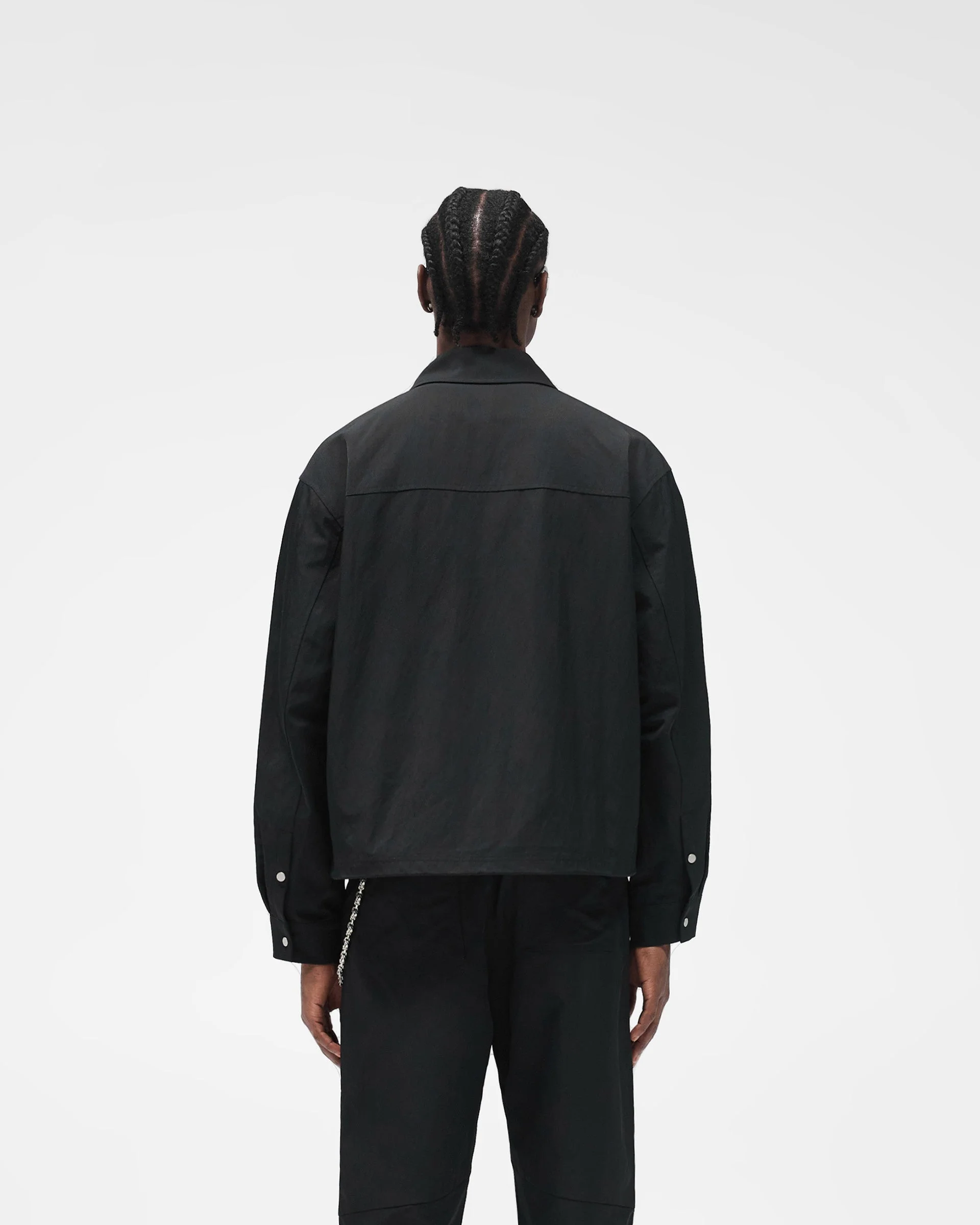 Nylon Overshirt - Jet Black - Image 4