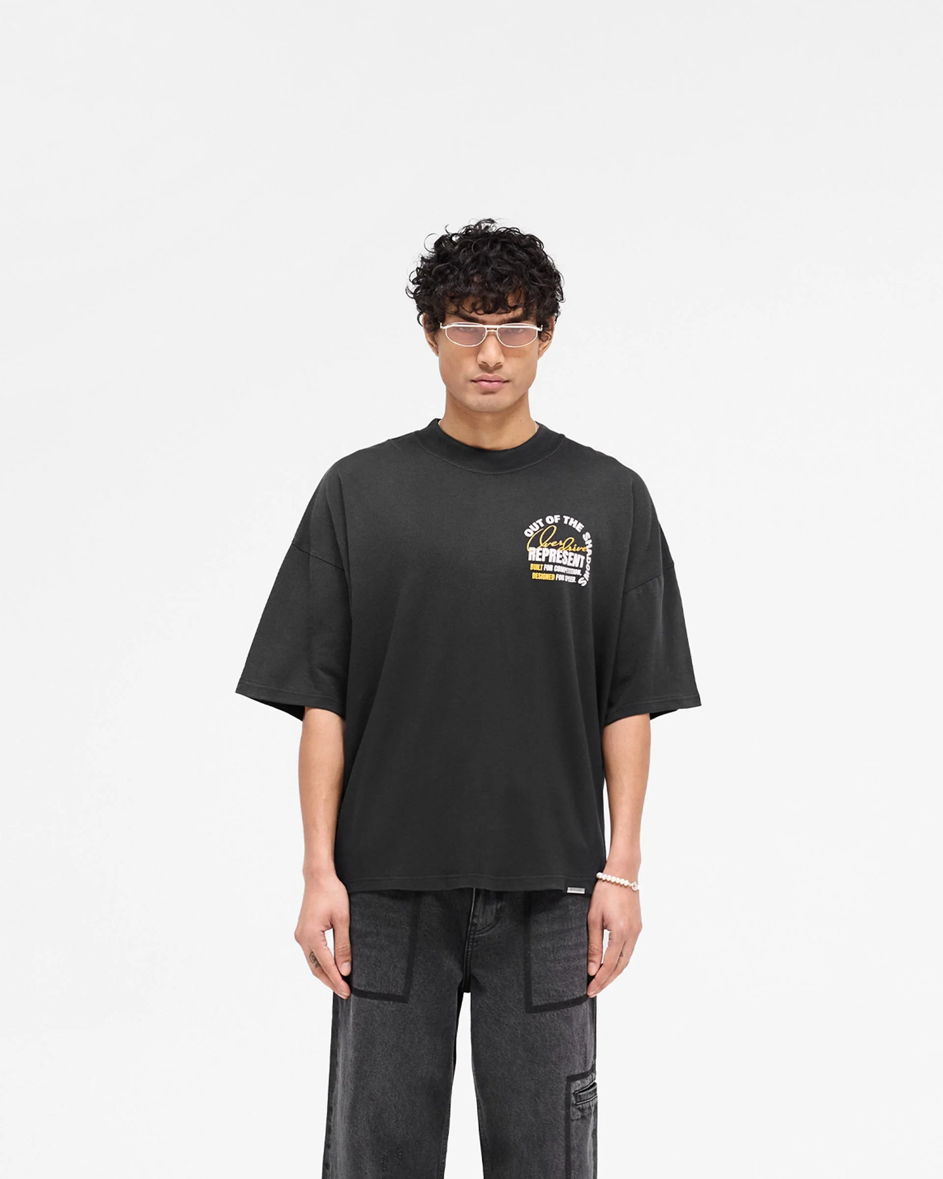 Out Of The Shadows T-Shirt - Stained Black - Image 3
