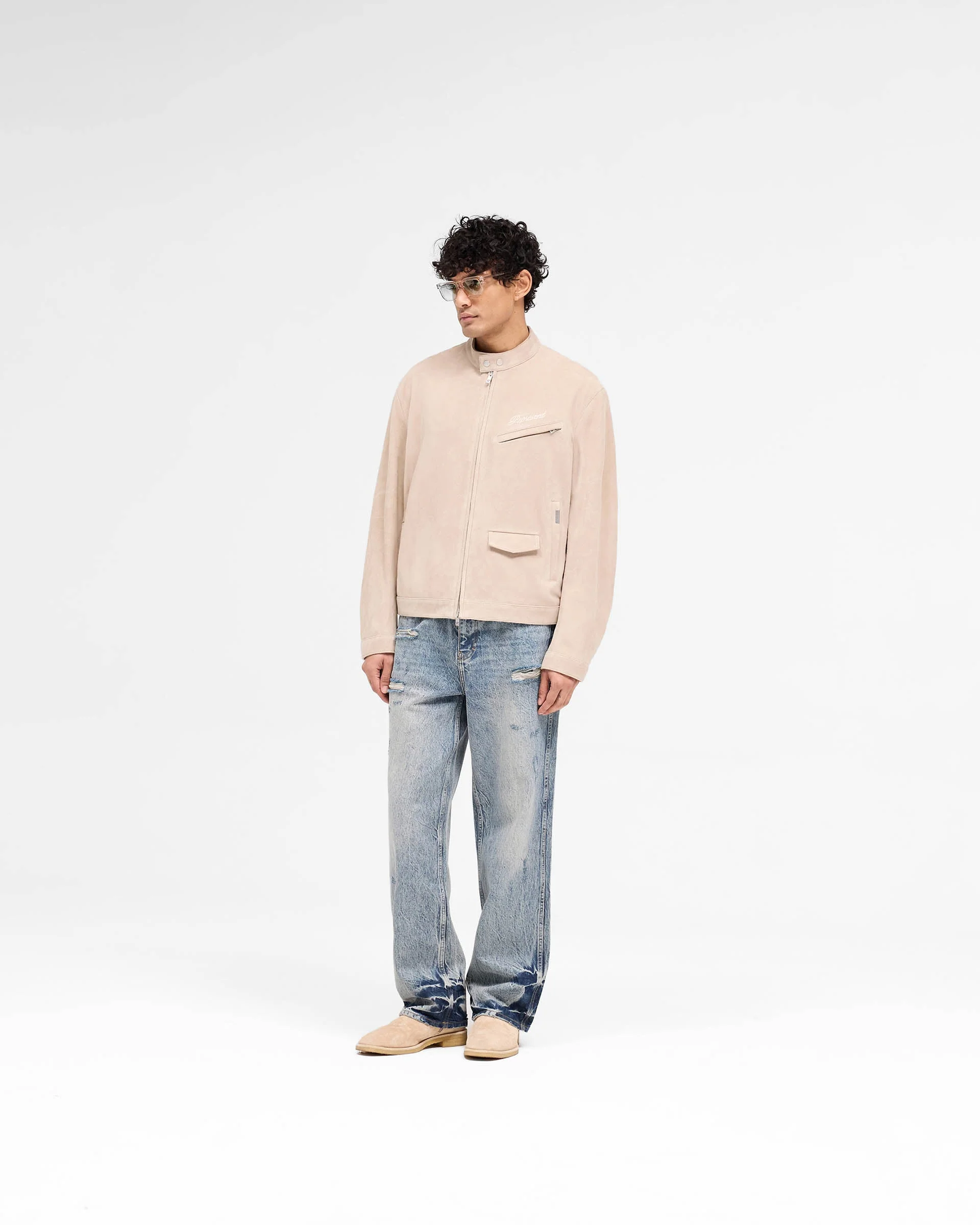 Overdrive Suede Jacket - Beige - Image 6