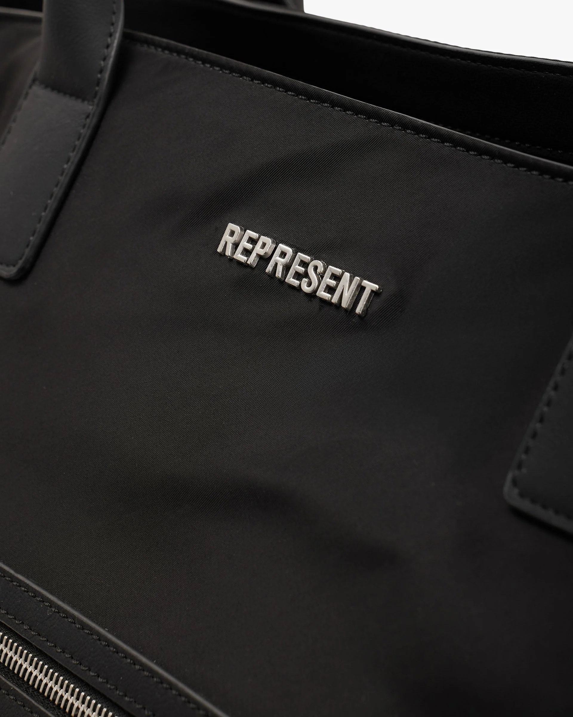 Oversized Nylon Carry Bag - Black - Image 4