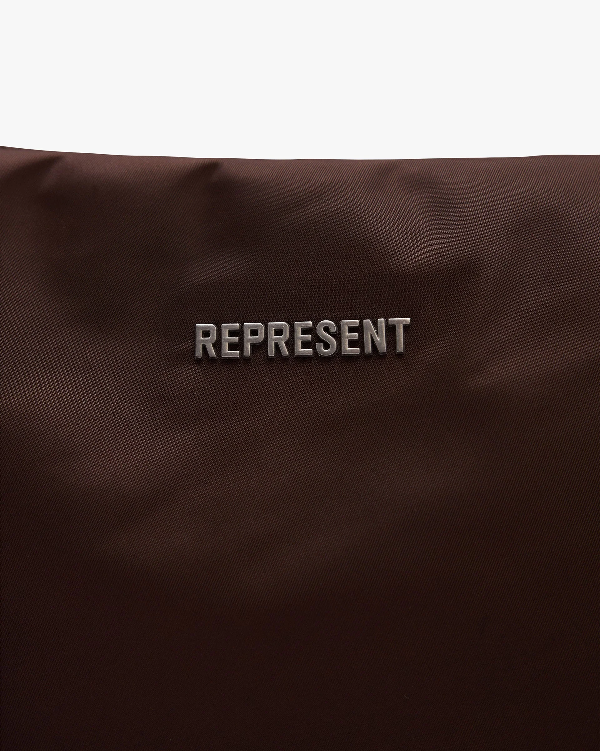 Padded Sling Bag - Dark Brown - Image 3