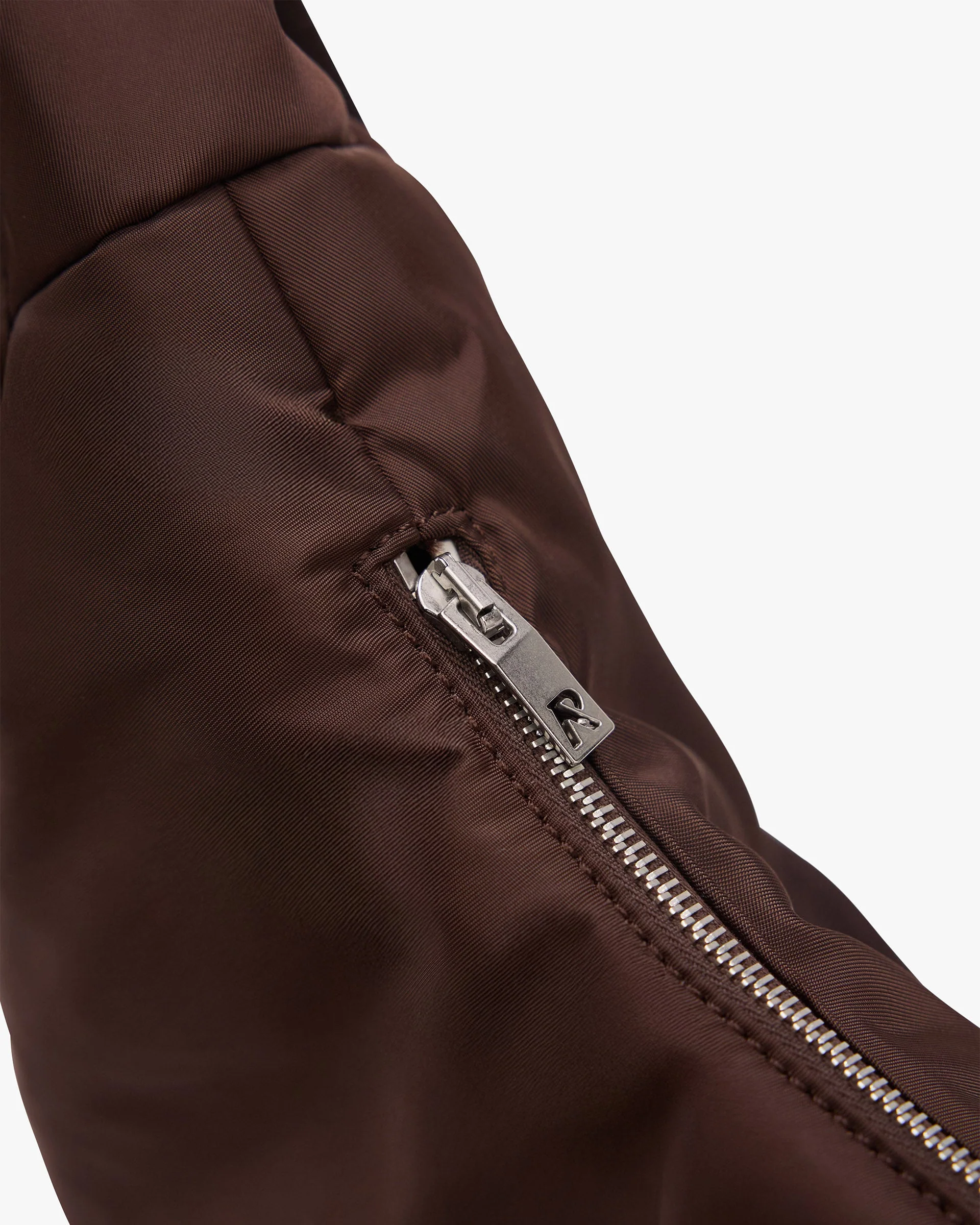 Padded Sling Bag - Dark Brown - Image 4