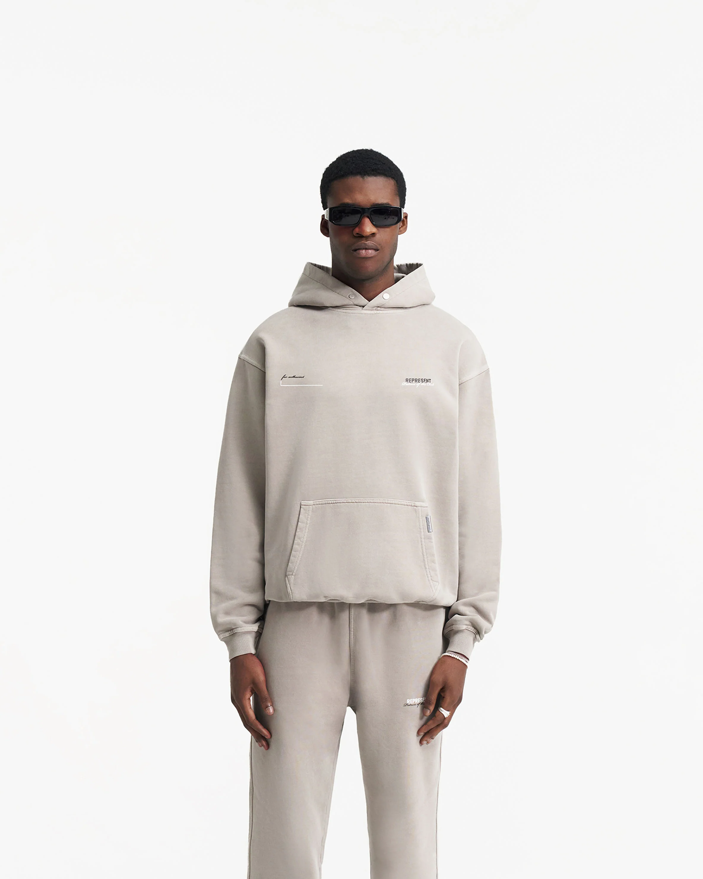 Patron Of The Club Hoodie - Mudstone - Image 3