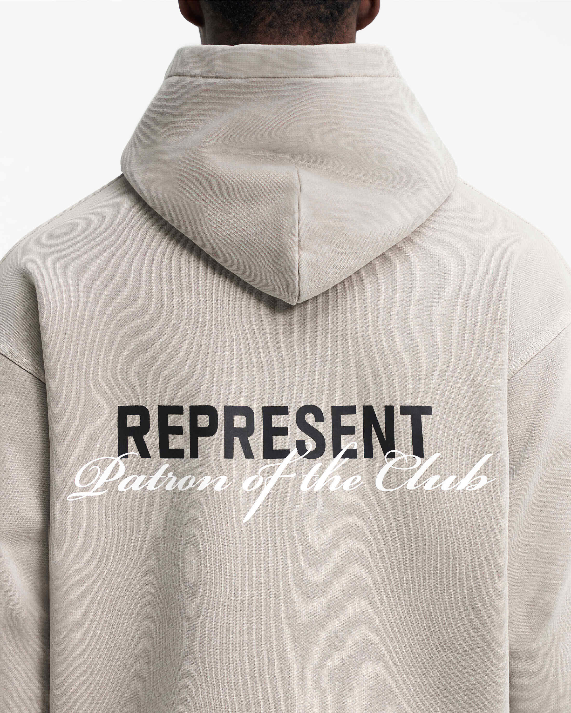 Patron Of The Club Hoodie - Mudstone - Image 7