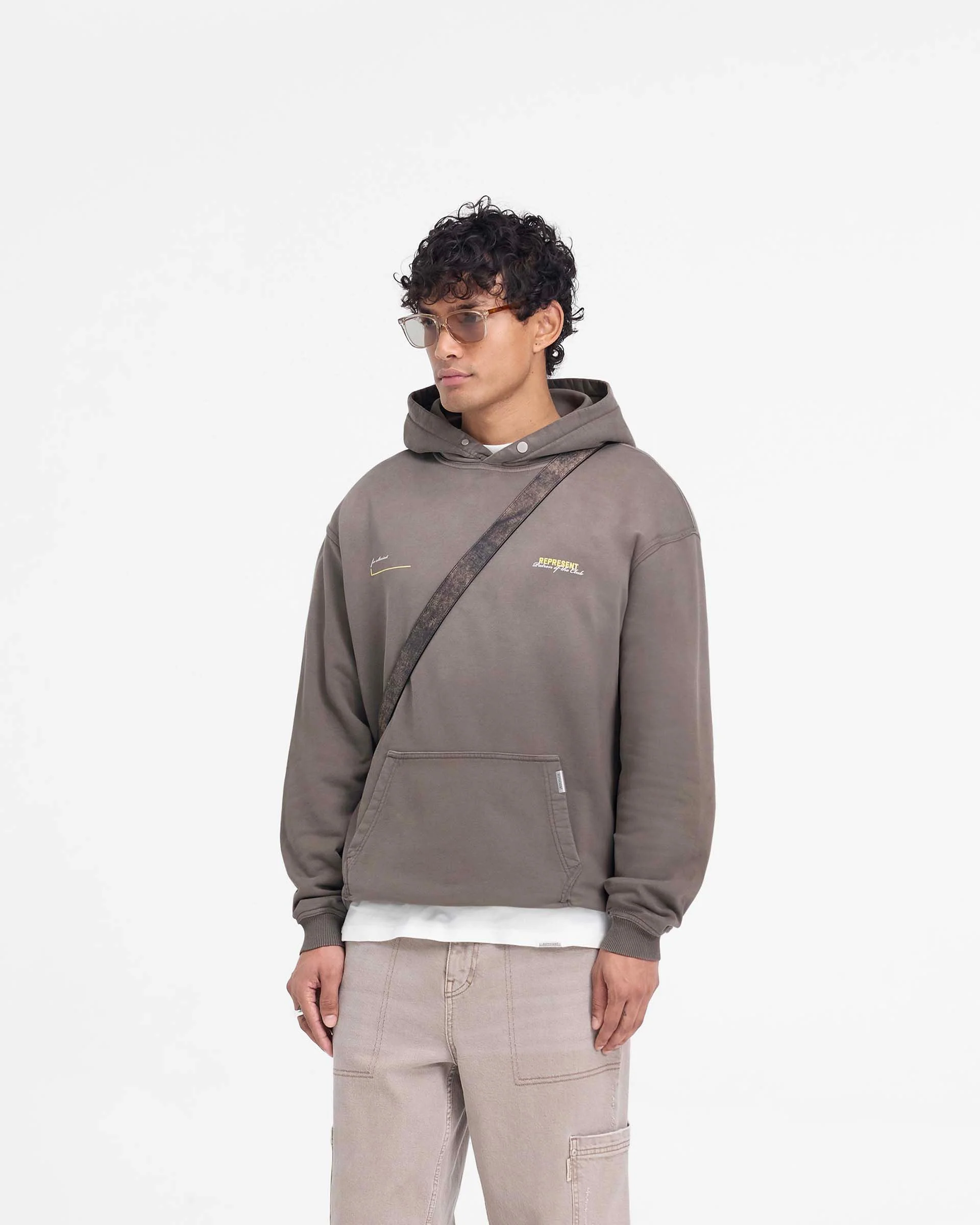 Patron Of The Club Hoodie - Washed Olive - Image 4