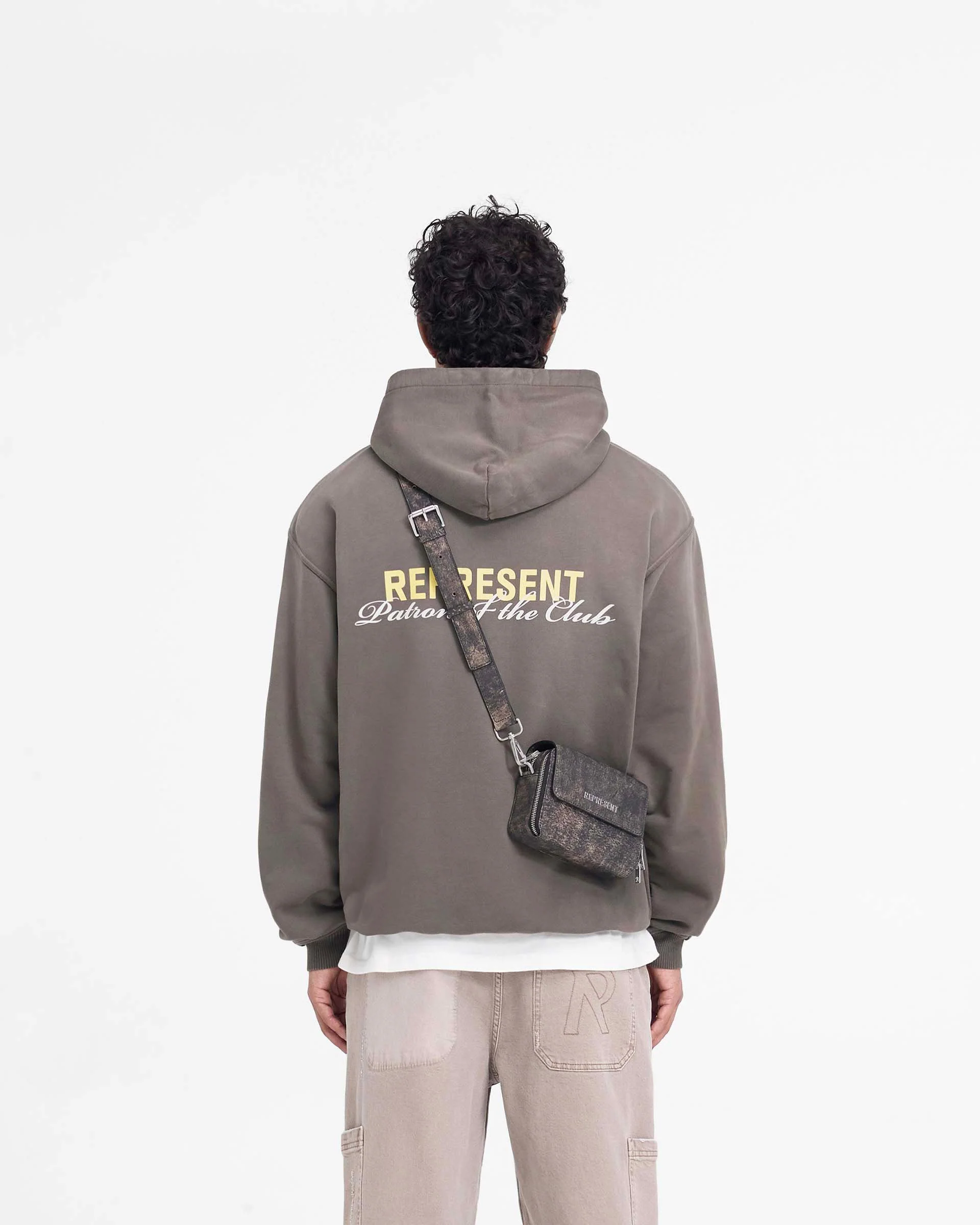 Patron Of The Club Hoodie - Washed Olive - Image 5