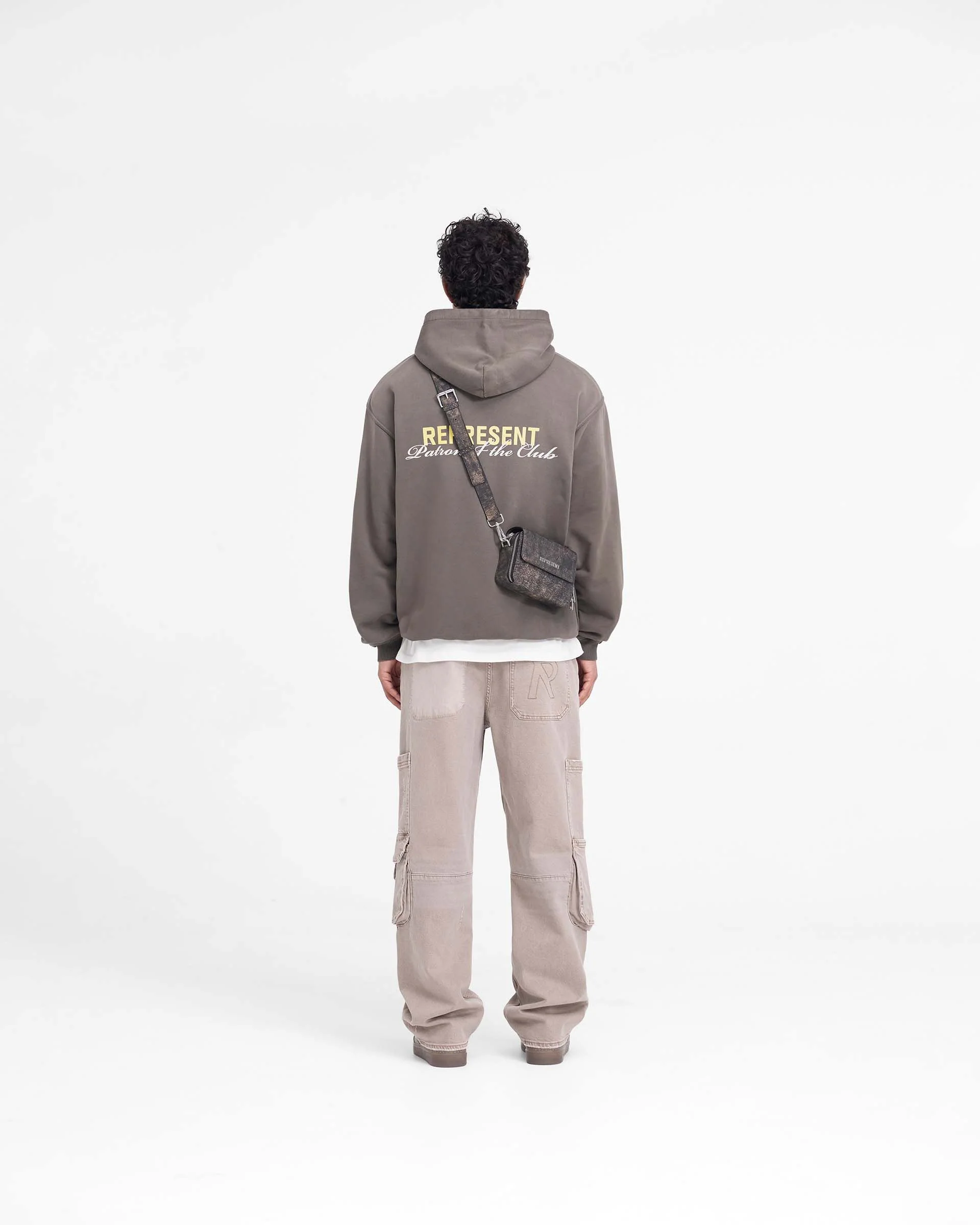 Patron Of The Club Hoodie - Washed Olive - Image 8