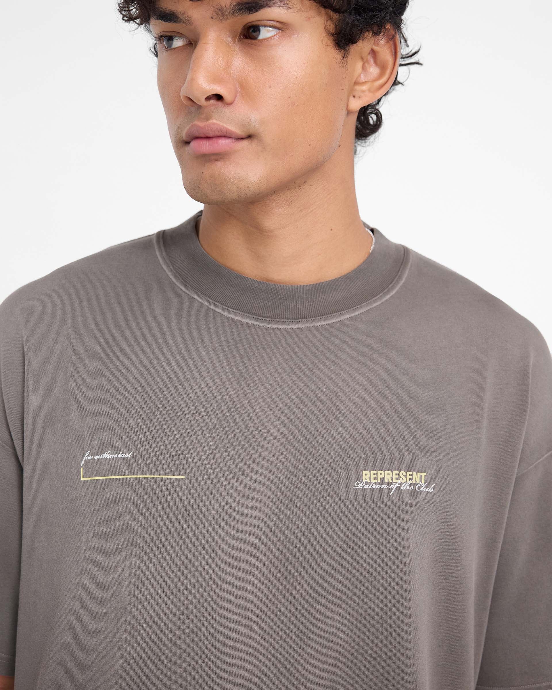 Patron Of The Club T-Shirt - Washed Olive - Image 6