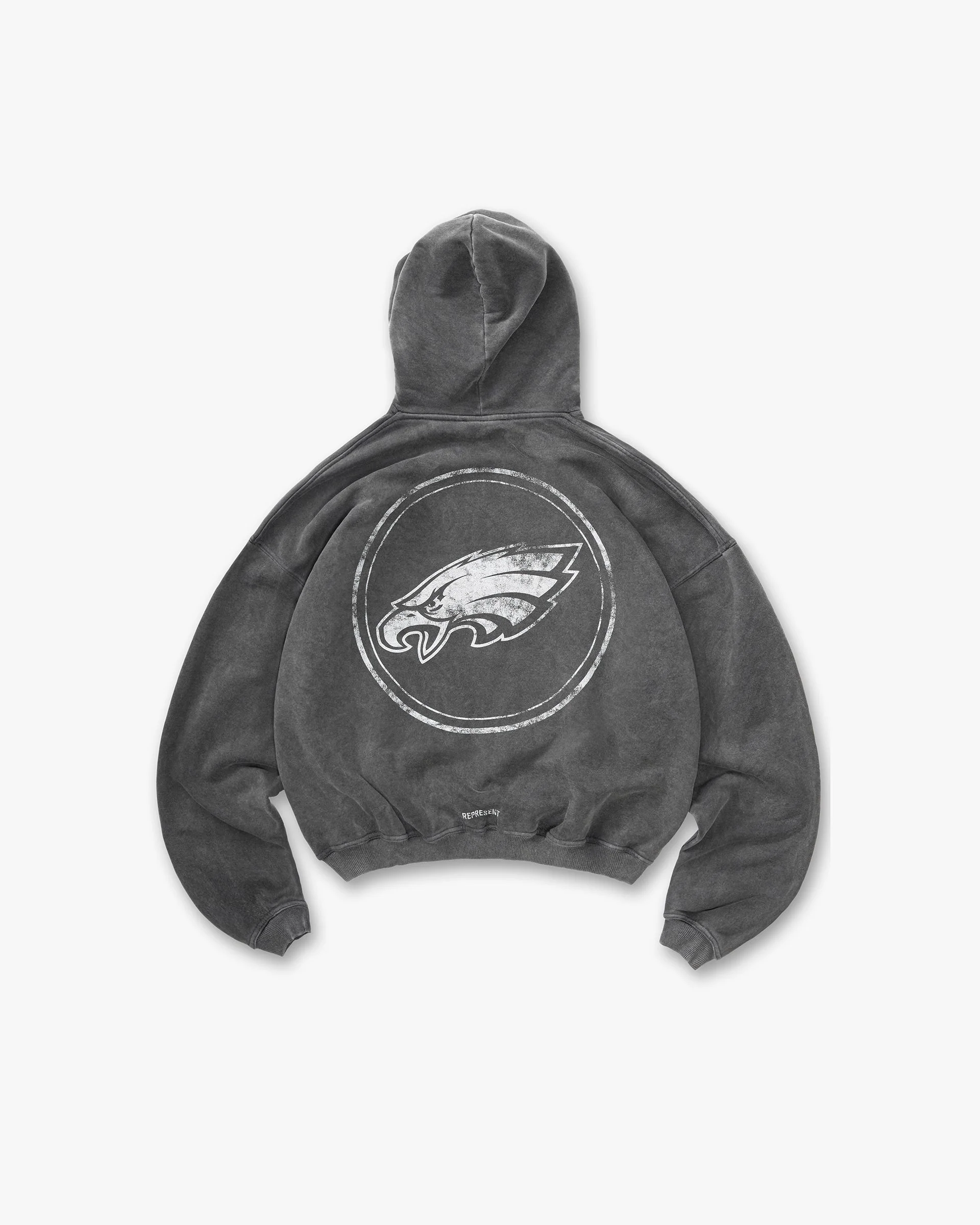Philadelphia Eagles x Represent Hoodie - Vintage Grey - Image 2