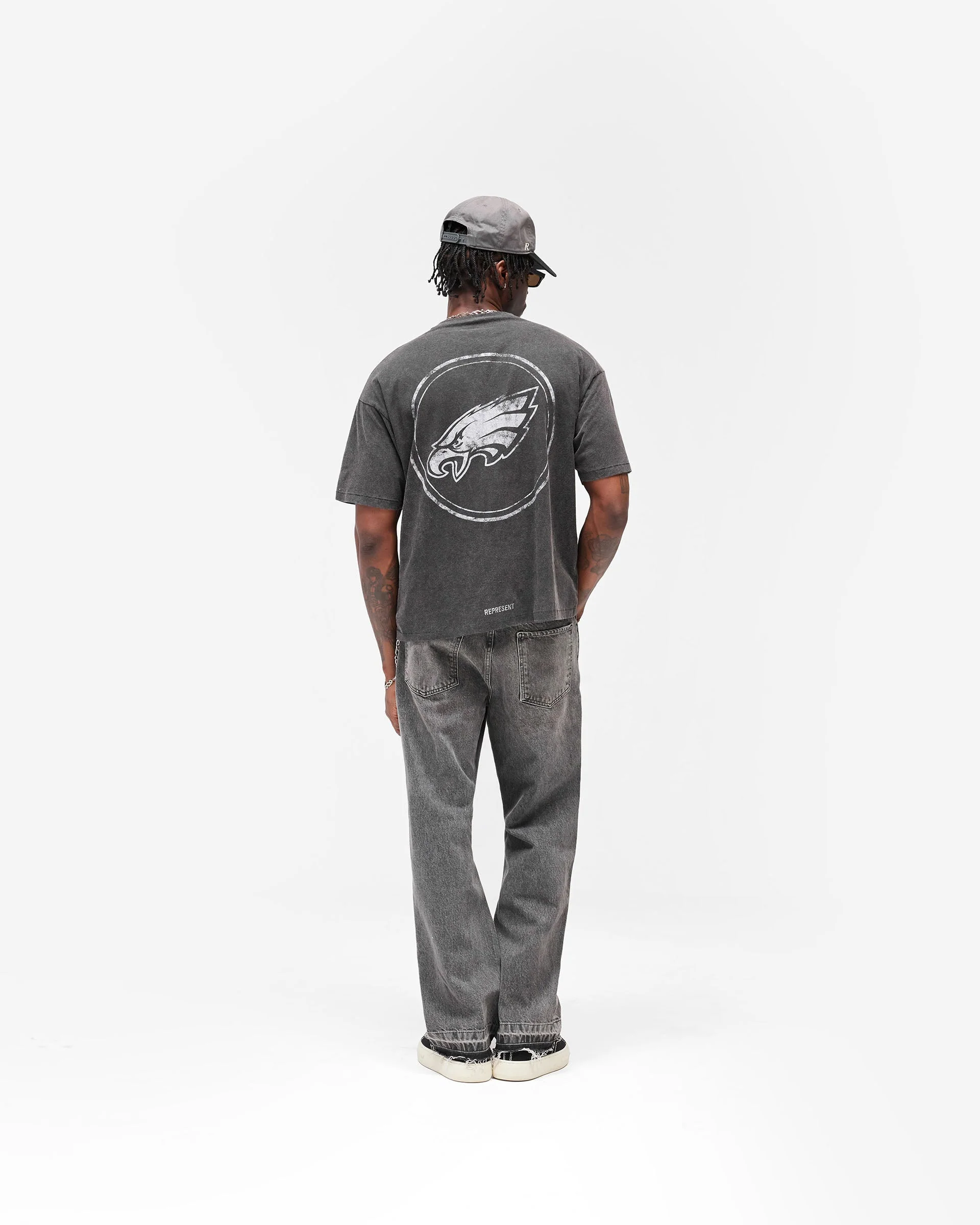 Philadelphia Eagles x Represent T-Shirt - Vintage Grey - Image 10