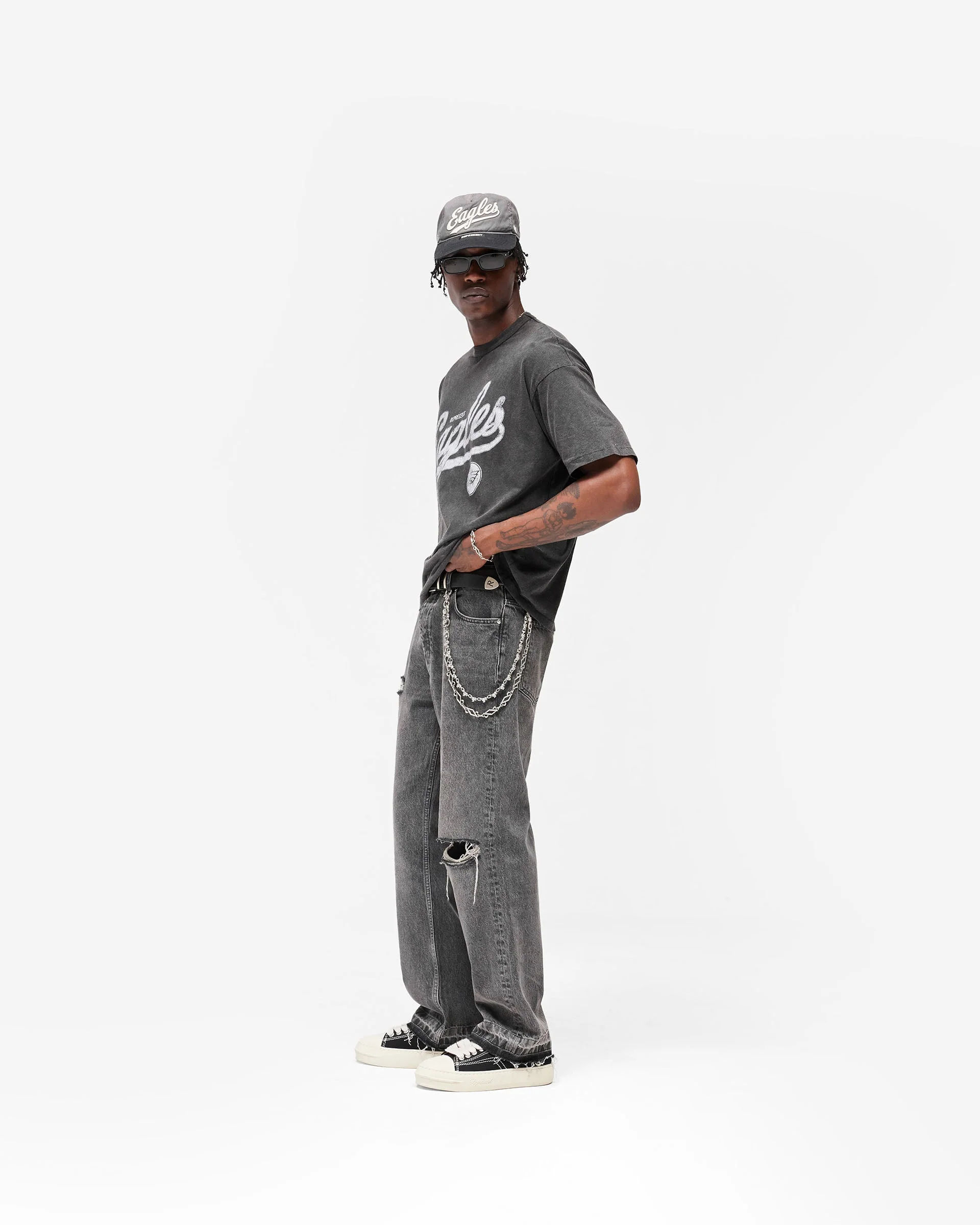 Philadelphia Eagles x Represent T-Shirt - Vintage Grey - Image 8
