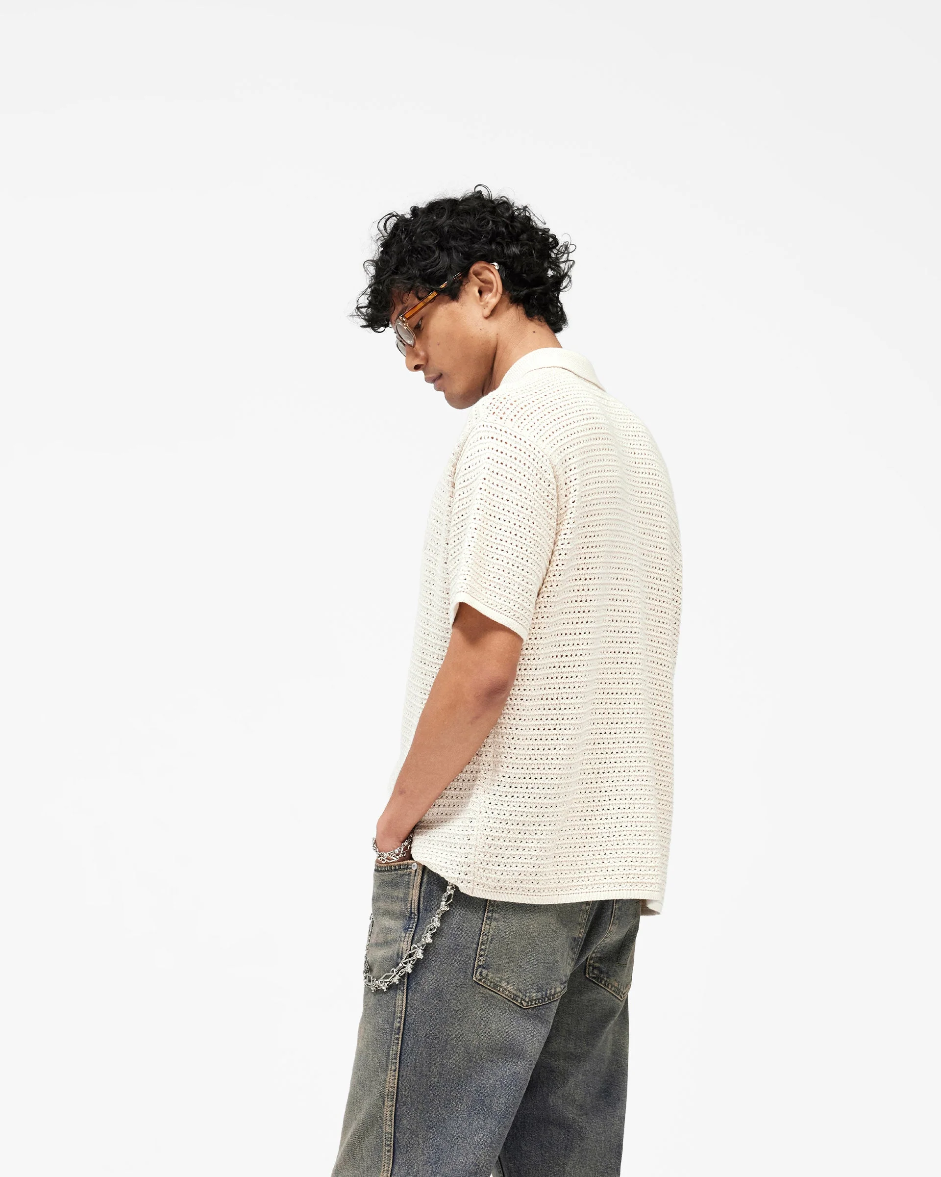 Pico Knit Shirt - Ecru - Image 4