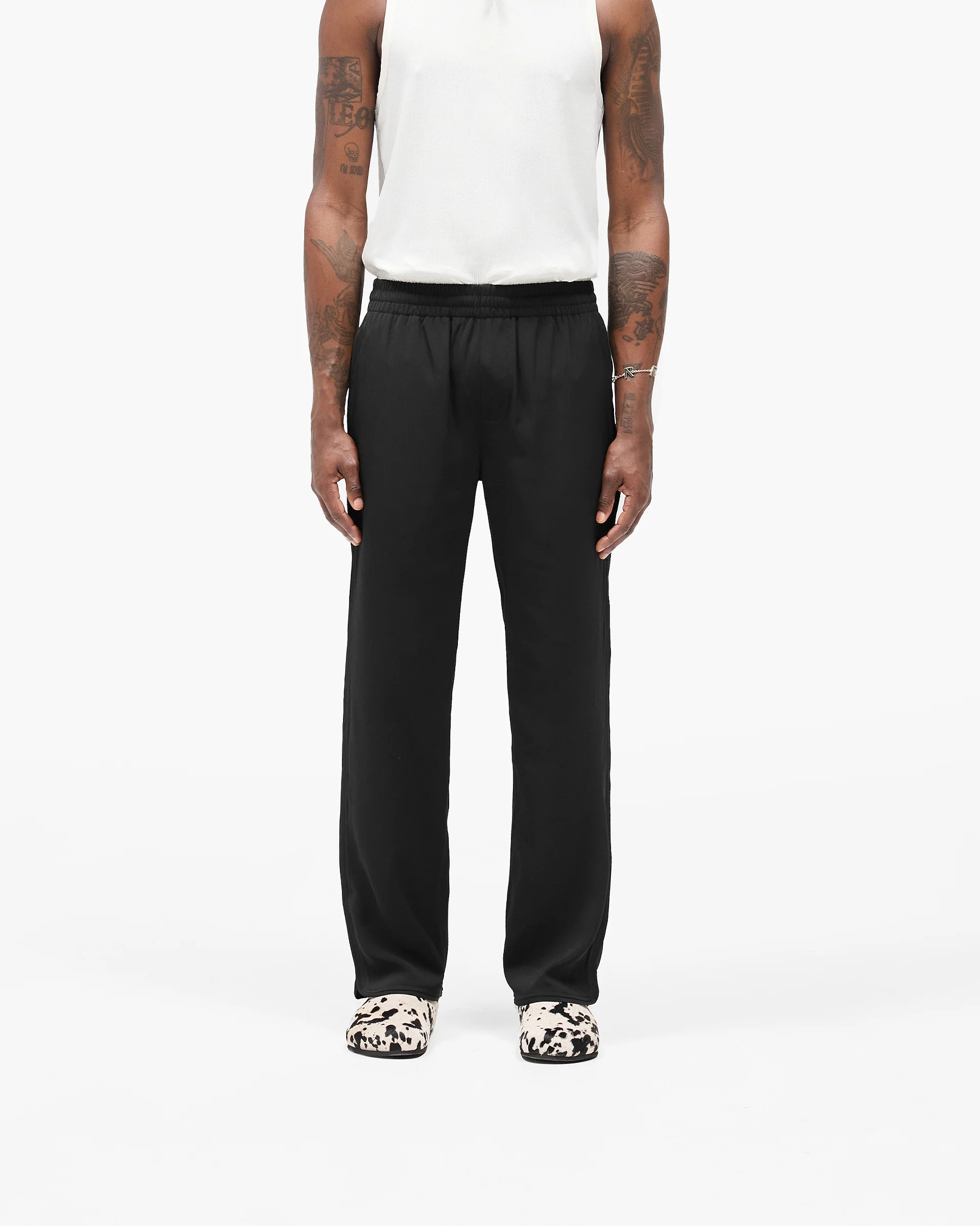 Piped Track Pant - Jet Black - Image 3