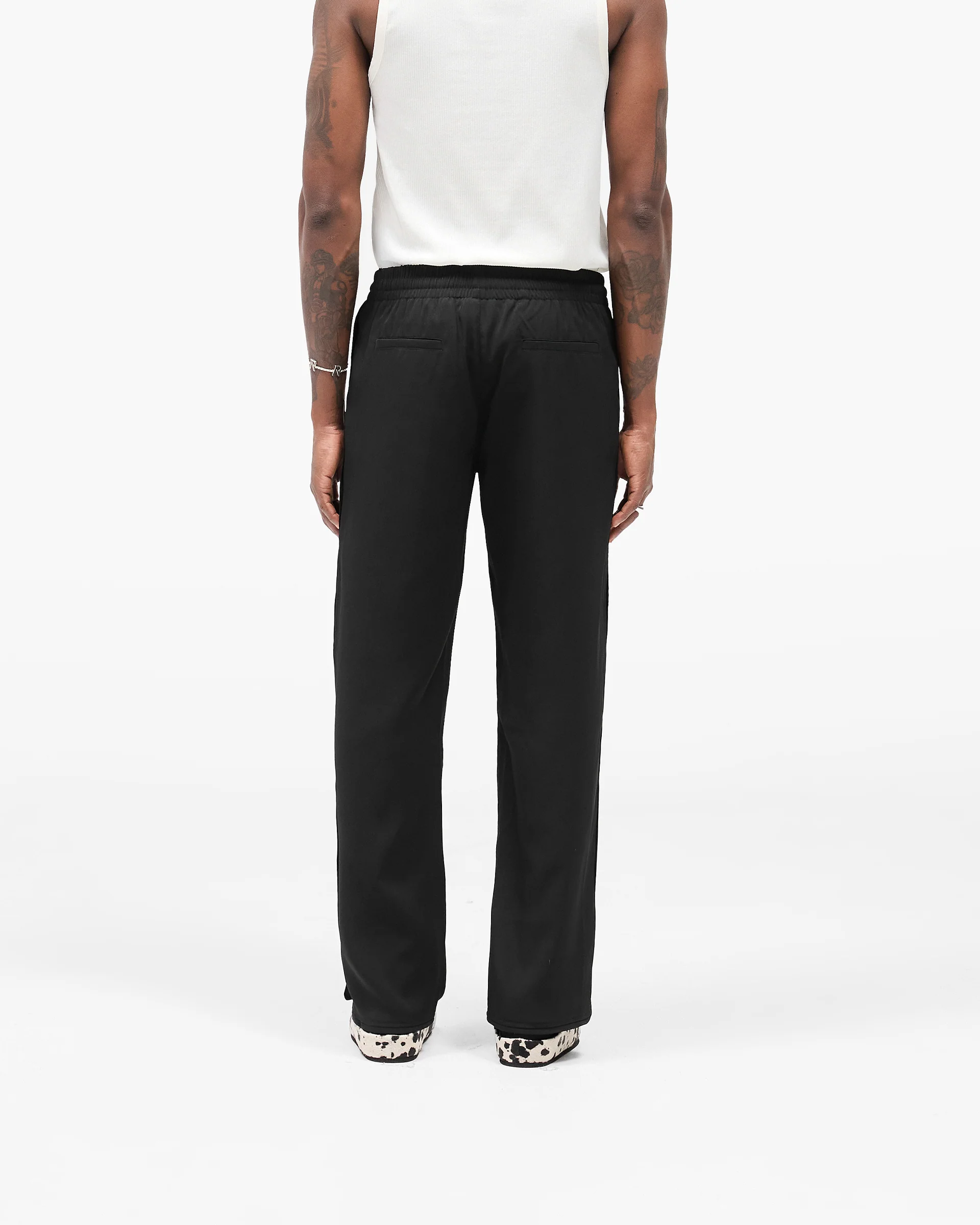 Piped Track Pant - Jet Black - Image 4