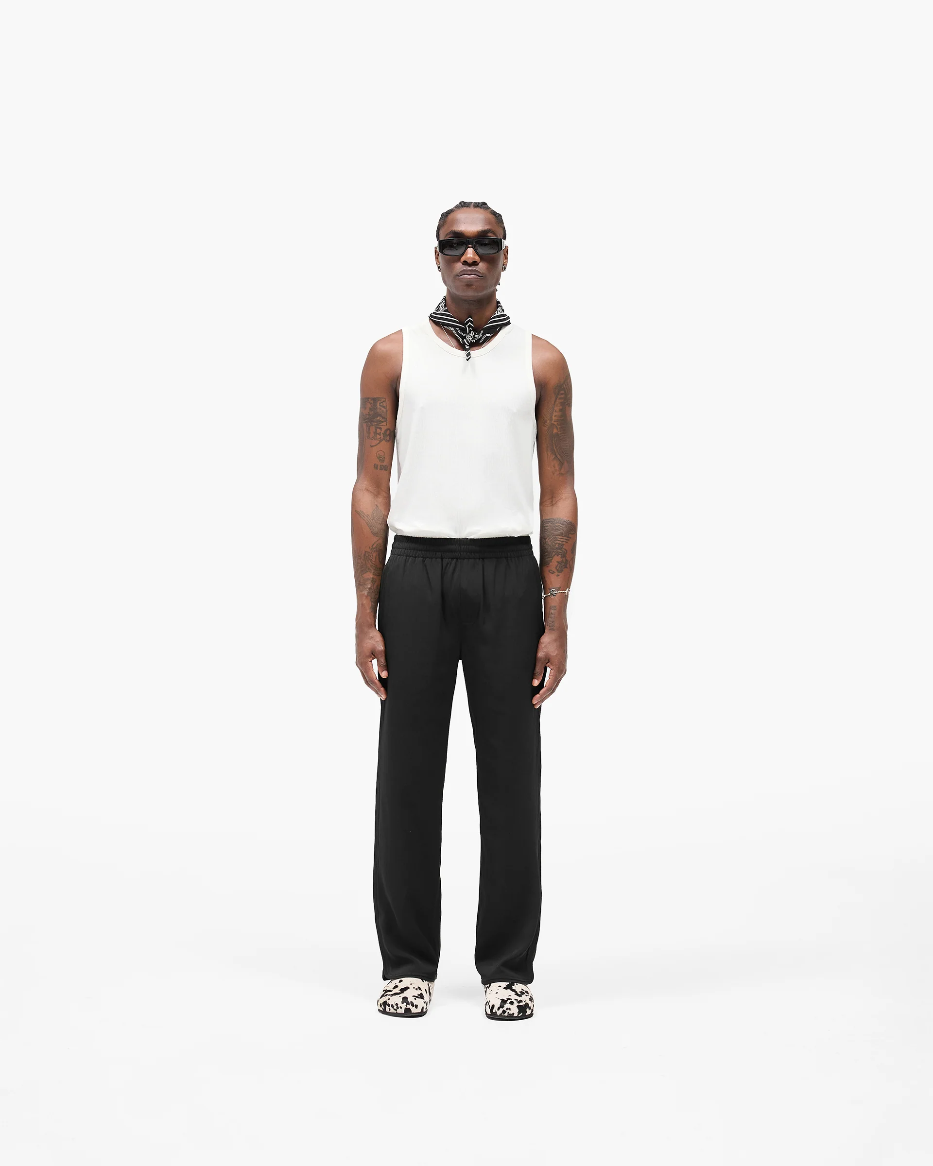 Piped Track Pant - Jet Black - Image 5