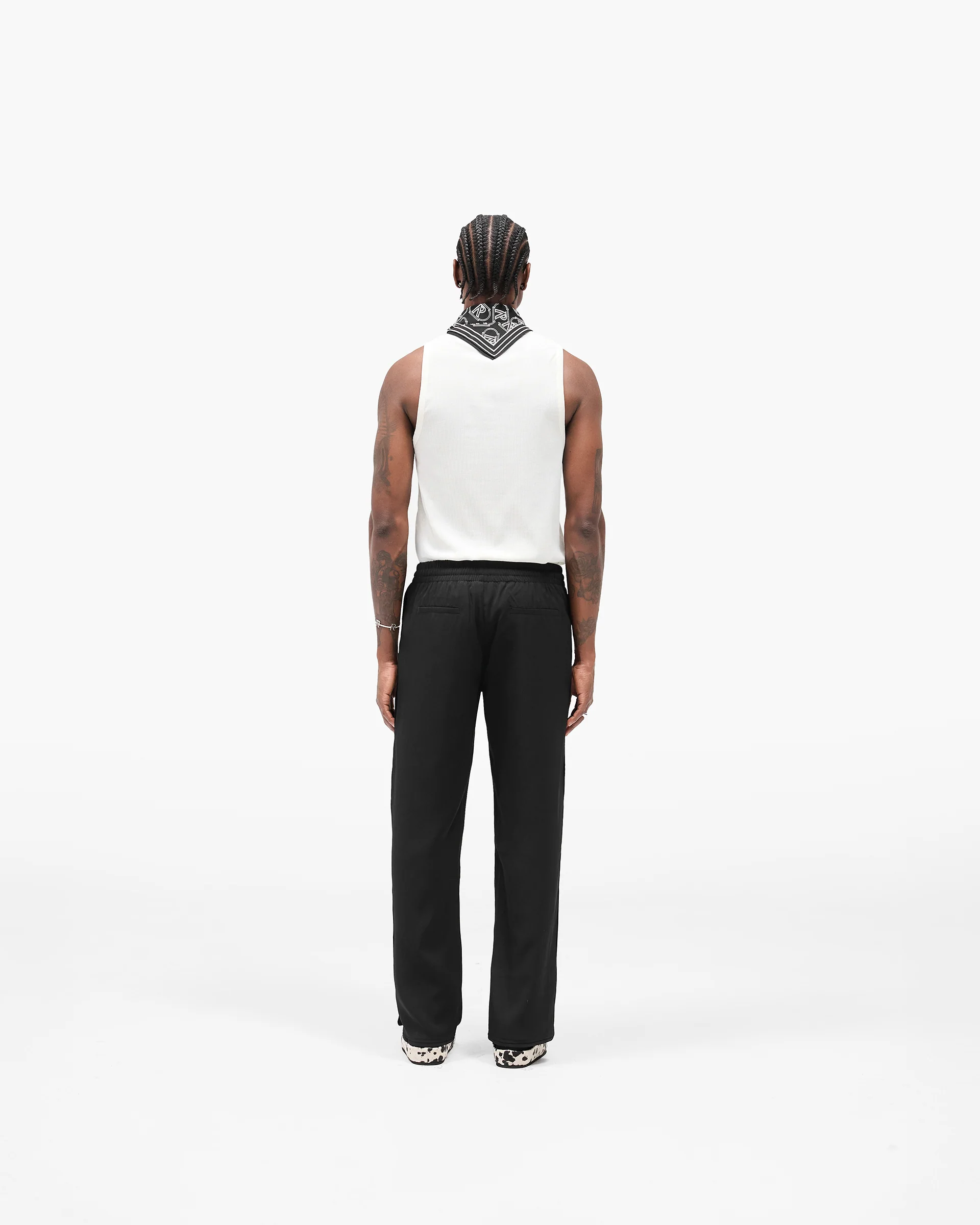 Piped Track Pant - Jet Black - Image 7