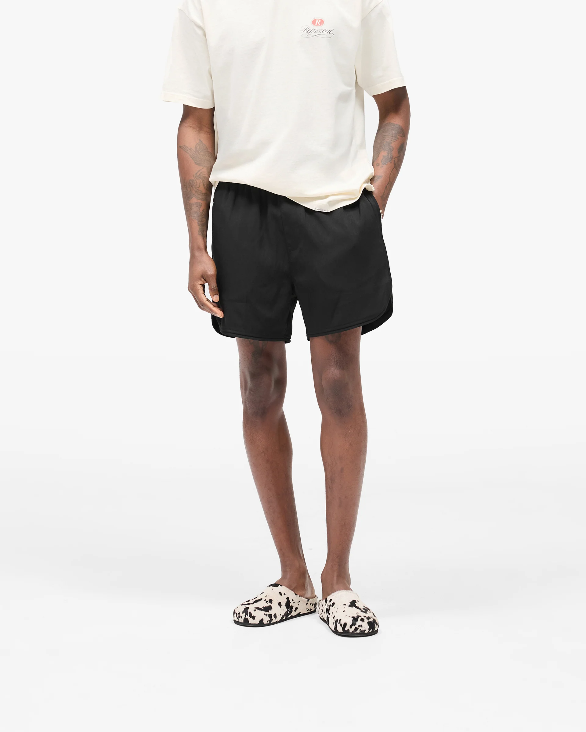 Piped Track Short - Jet Black - Image 3