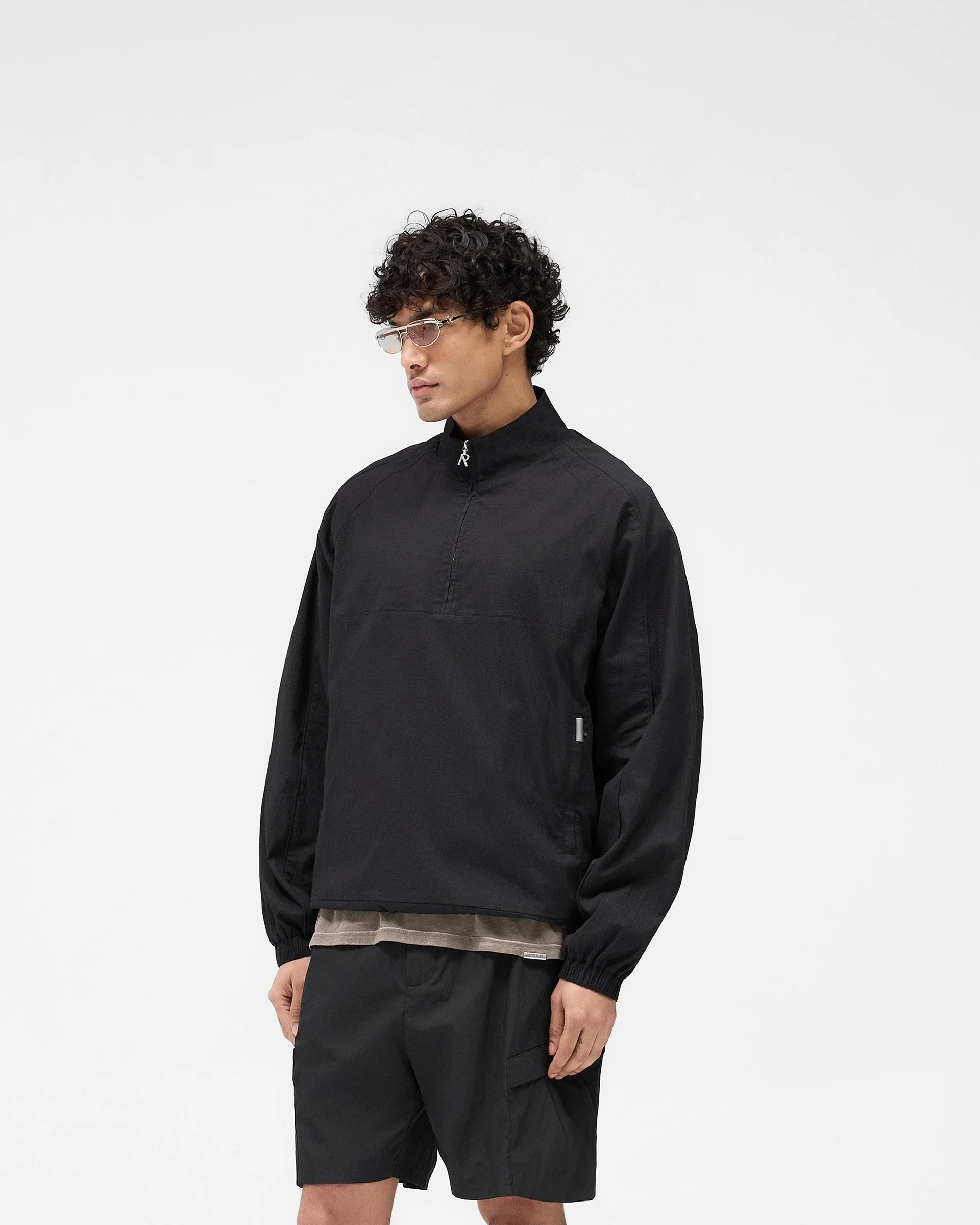 Quarter Zip Jacket - Black - Image 2