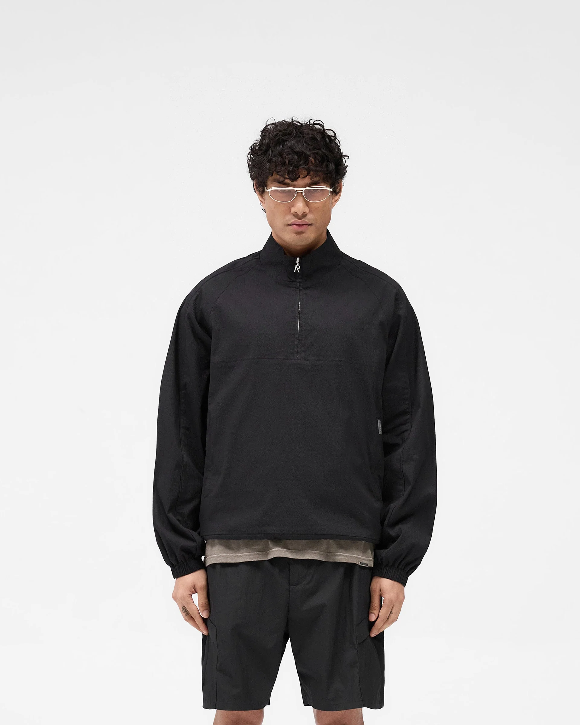Quarter Zip Jacket - Black - Image 3