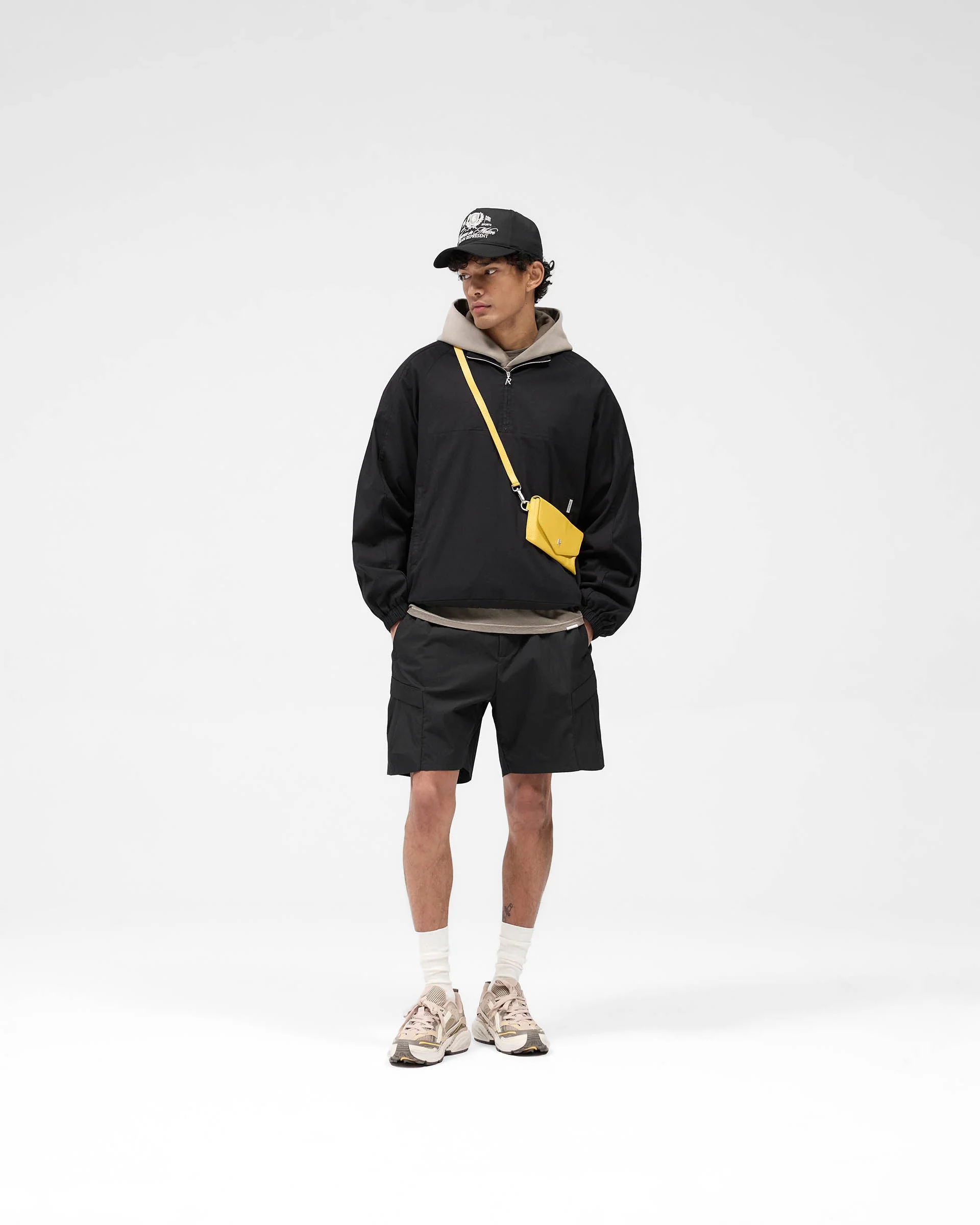 Quarter Zip Jacket - Black - Image 5