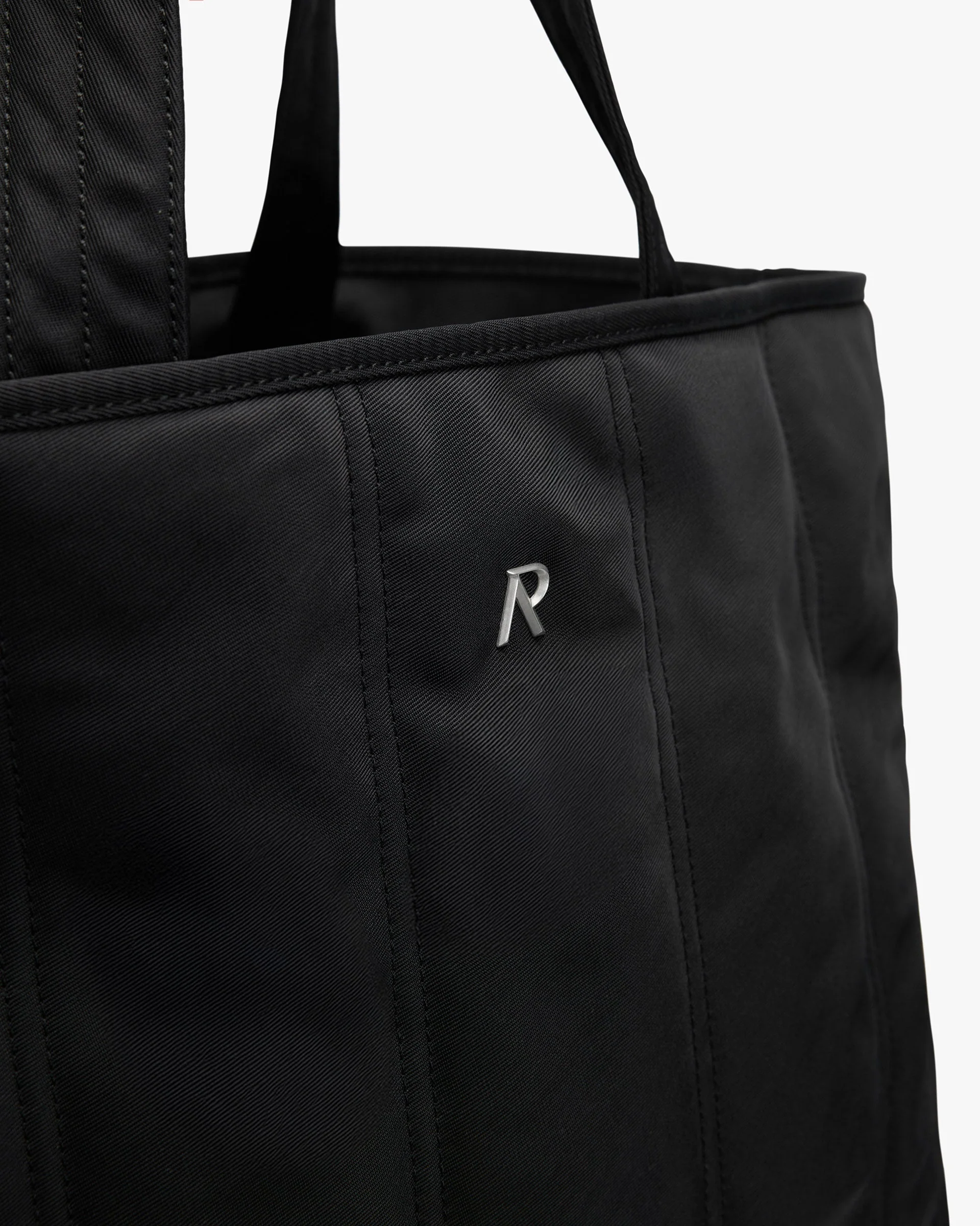 Quilted Tote Bag - Jet Black - Image 3