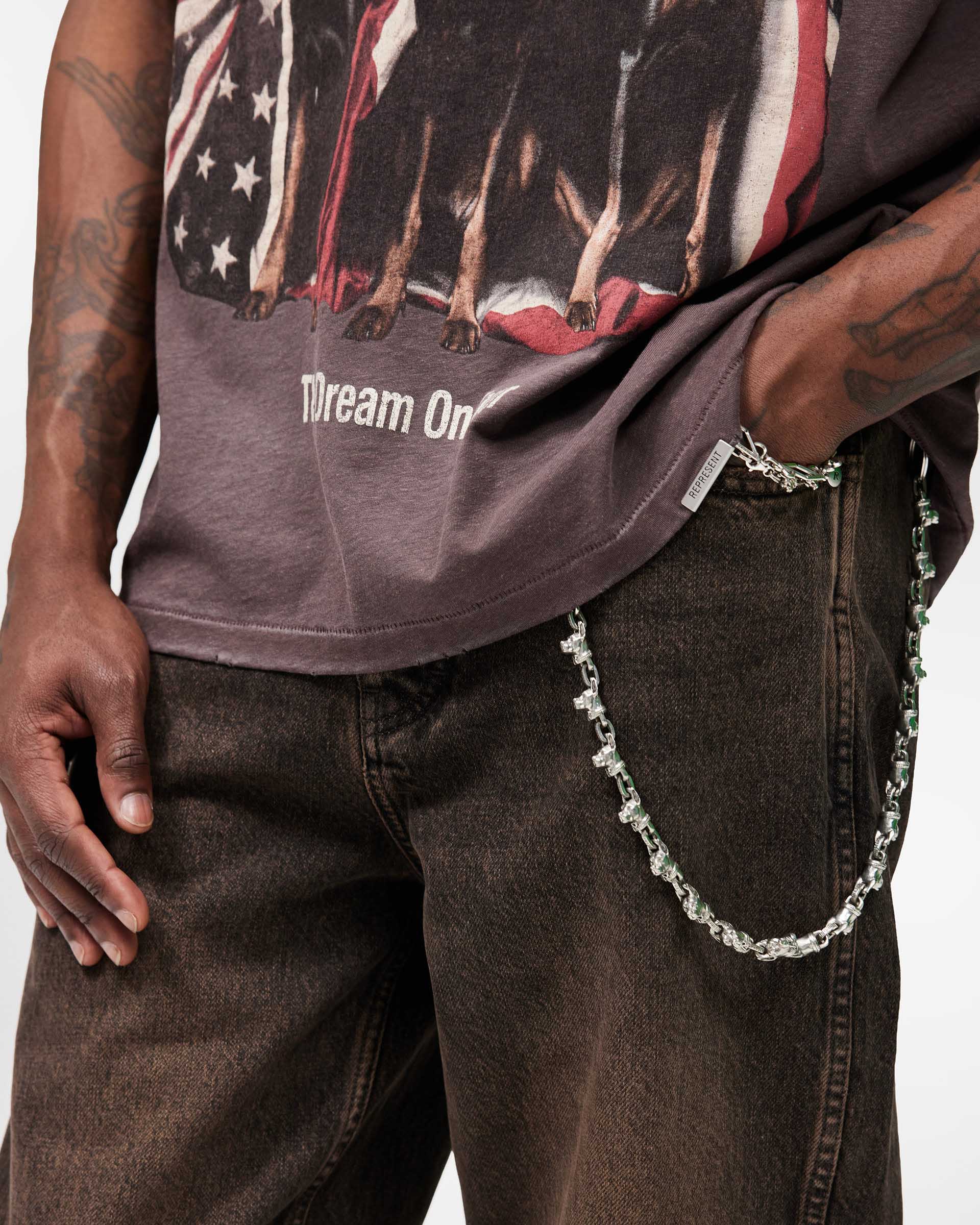 R2 Straight Leg Denim - Bark - Image 5