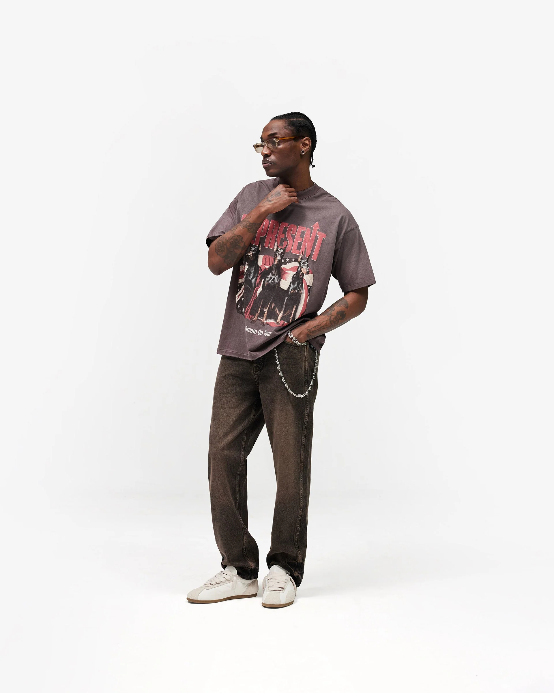 R2 Straight Leg Denim - Bark - Image 8