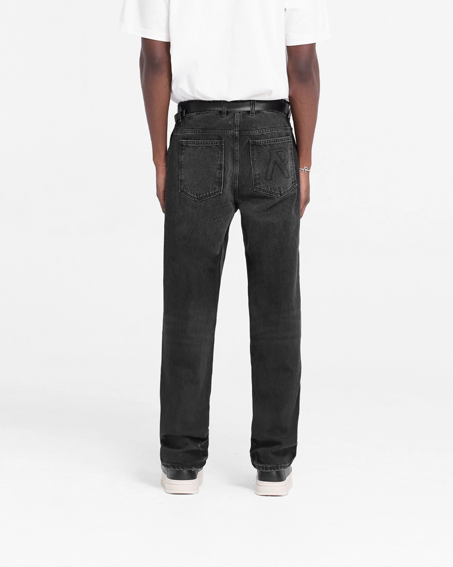 R2 Straight Leg Denim - Black - Image 5