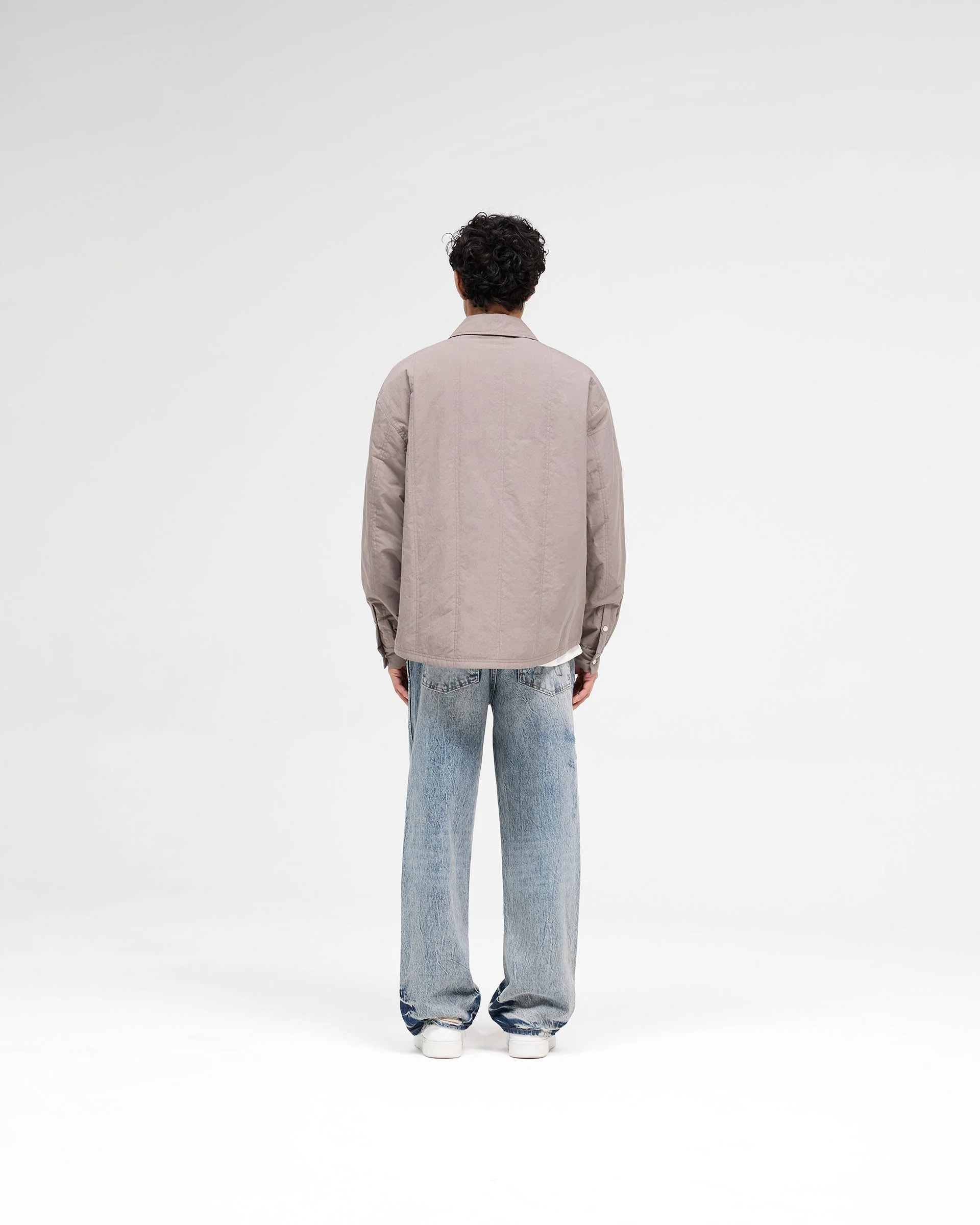 R3 Distressed Baggy Denim - Blue Cream - Image 7