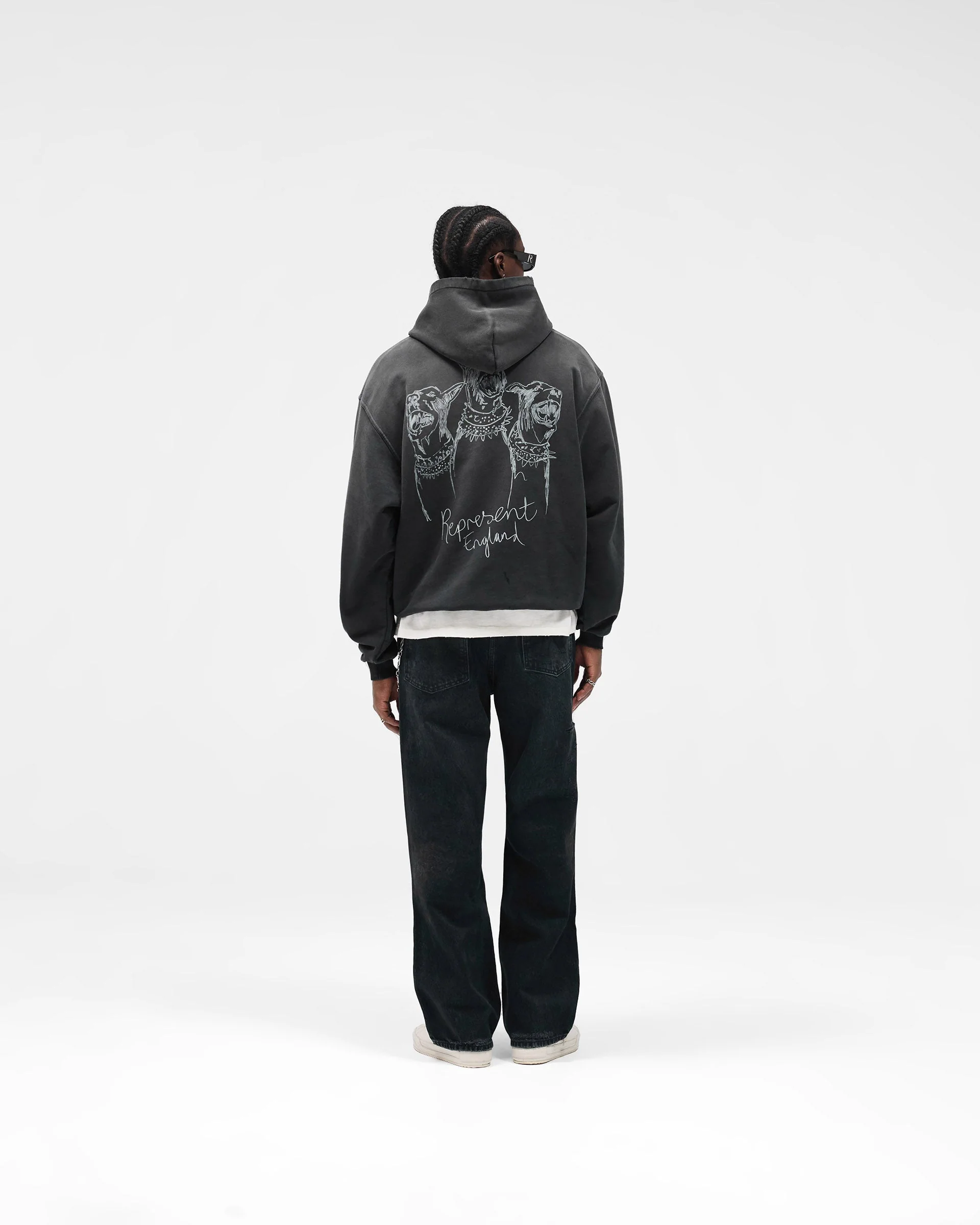 R3 Distressed Baggy Denim - Petrol - Image 6