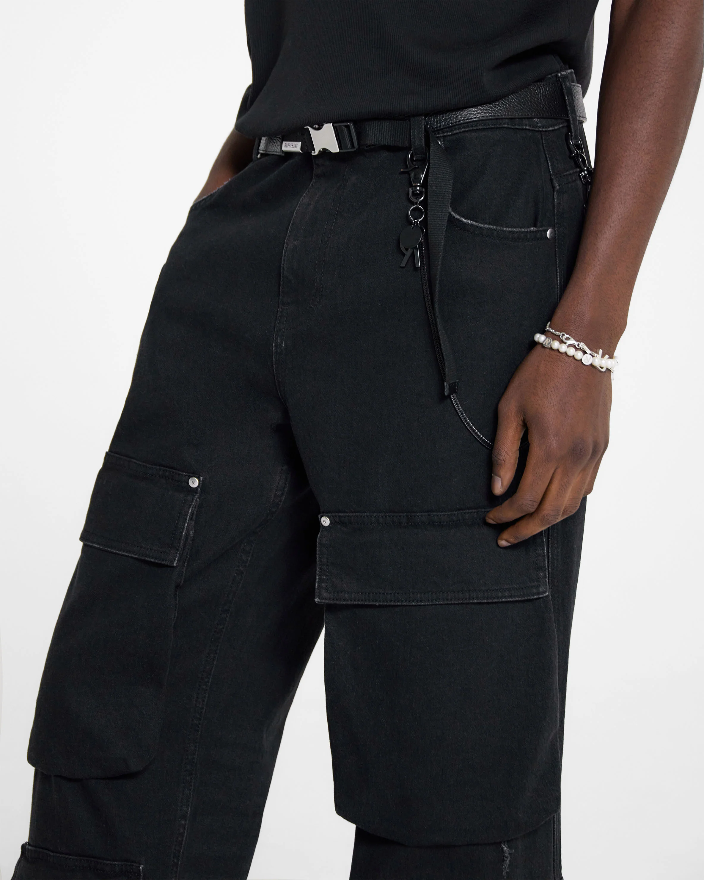 R3Ca Cargo Denim - Black - Image 5