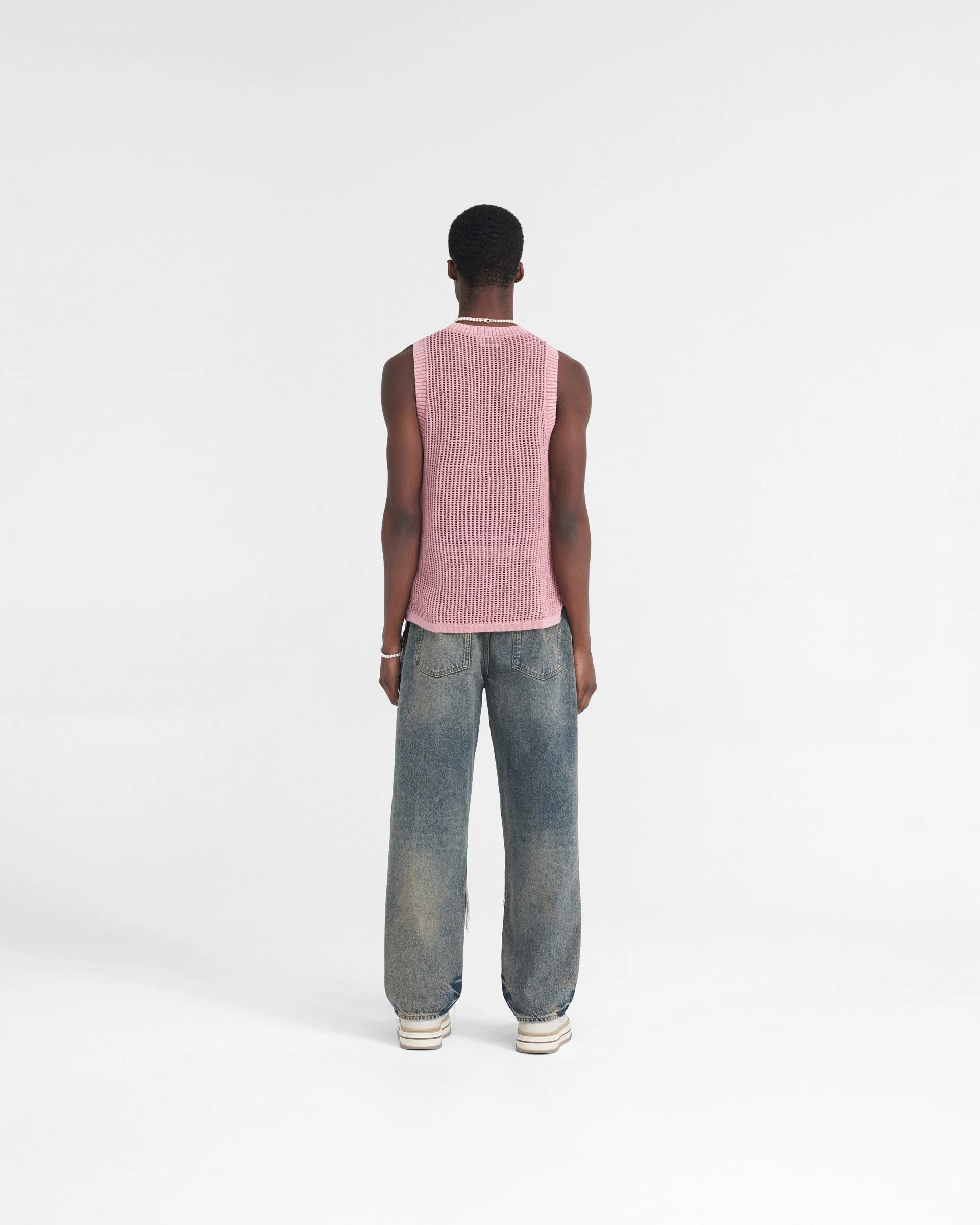R3D Double Destroyer Baggy Denim - Blue Cream - Image 9