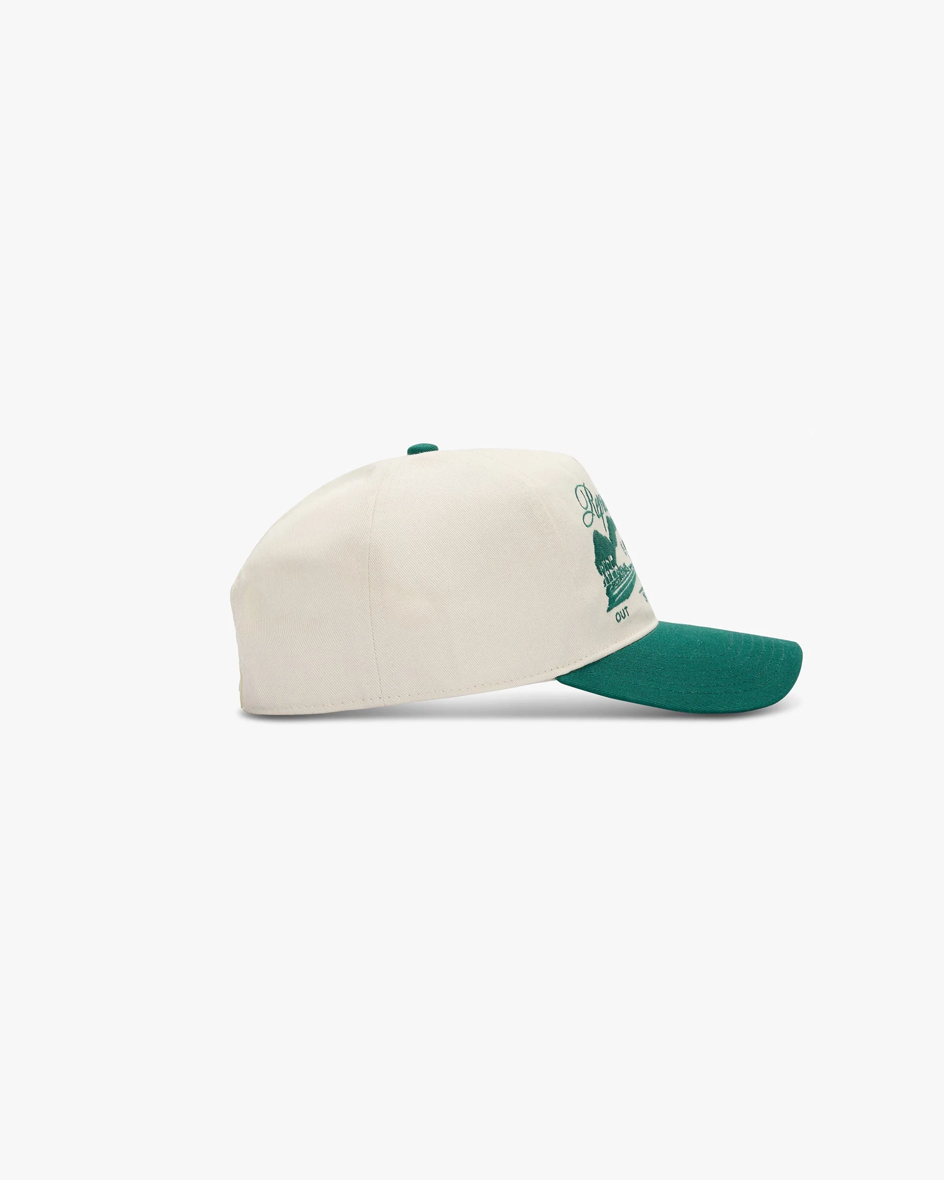 Raceway Cap - Antique White Forest Green - Image 2