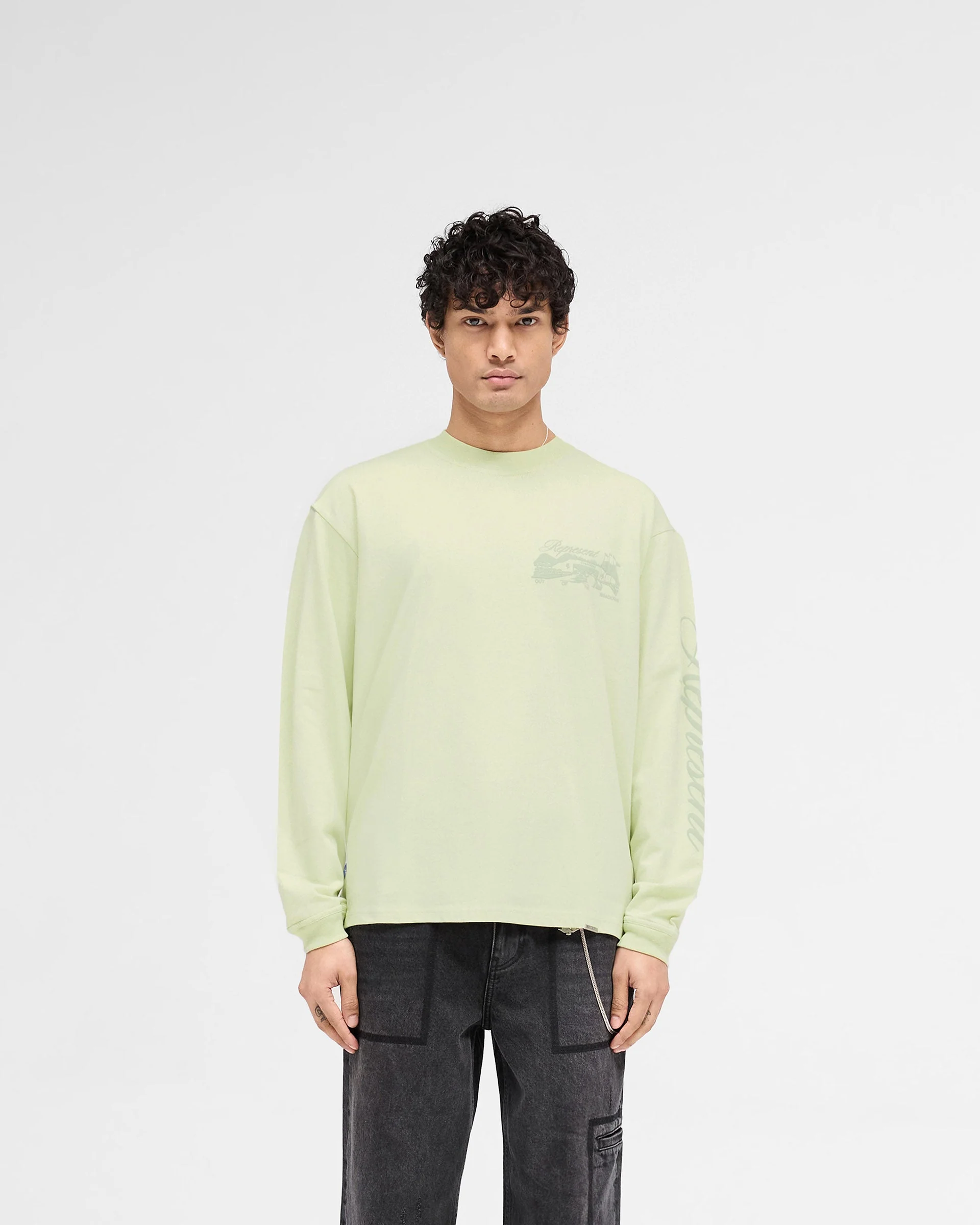 Raceway Long Sleeve T-Shirt - Matcha - Image 3