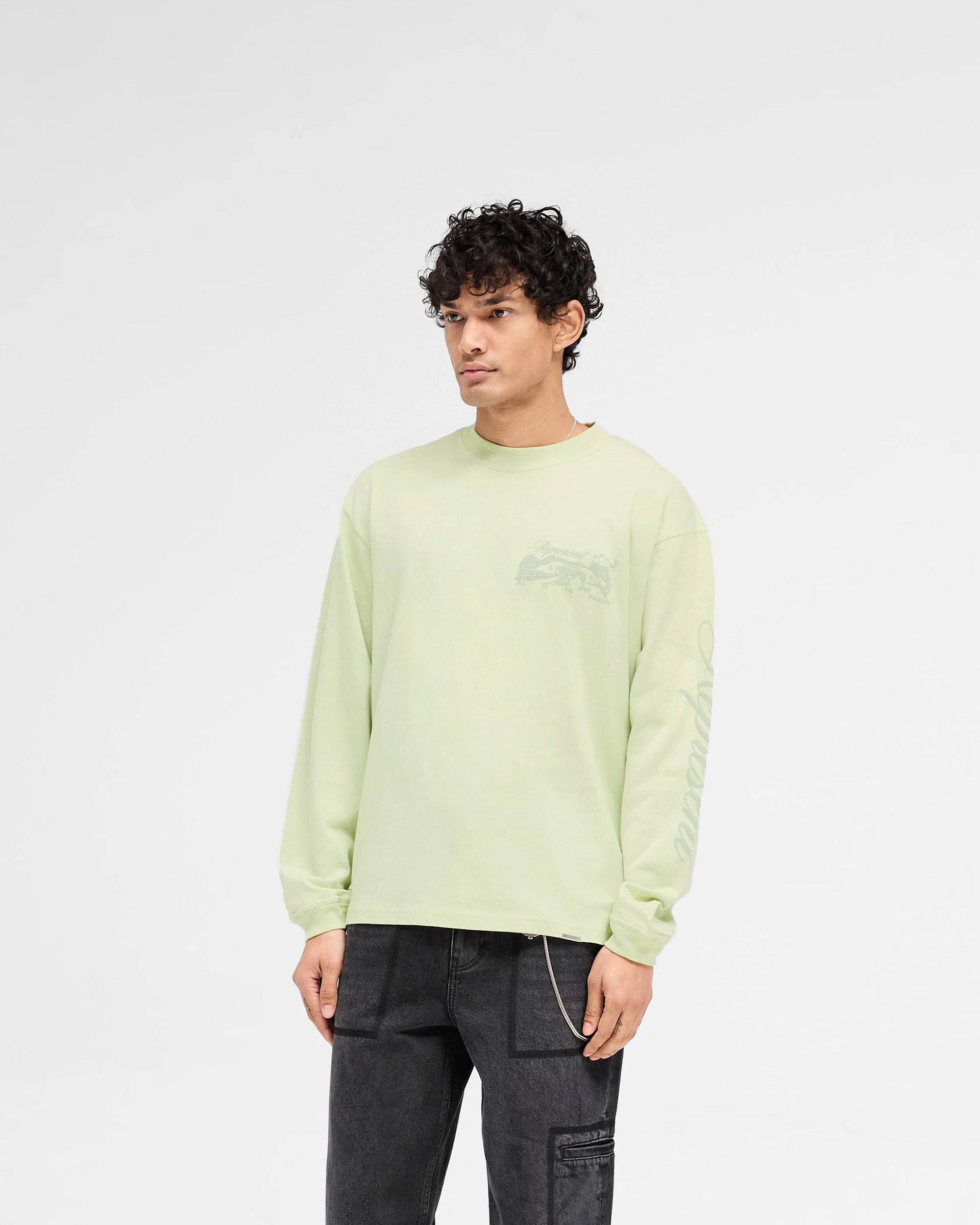 Raceway Long Sleeve T-Shirt - Matcha - Image 4