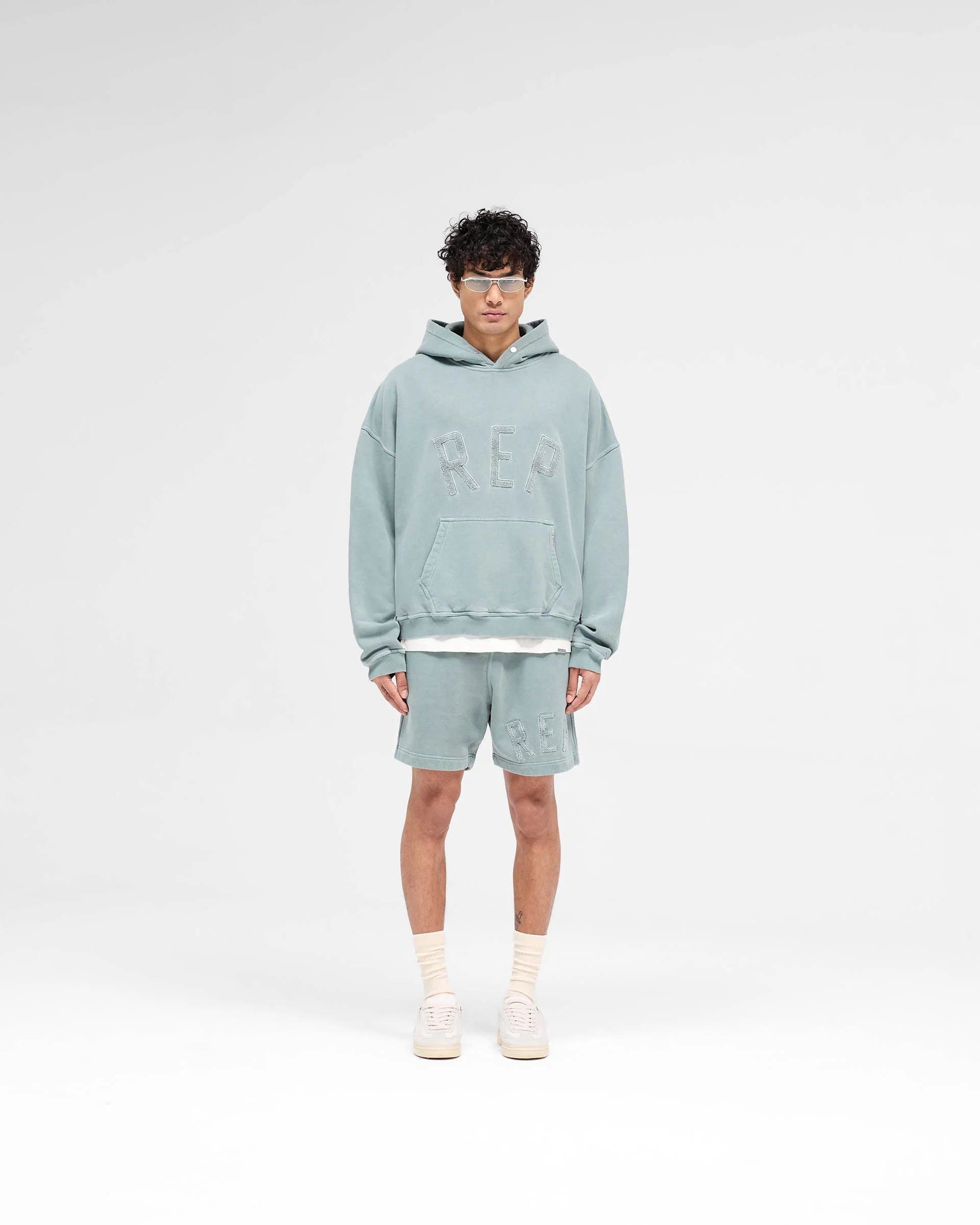 Rep Applique Hoodie - Forest Green - Image 5
