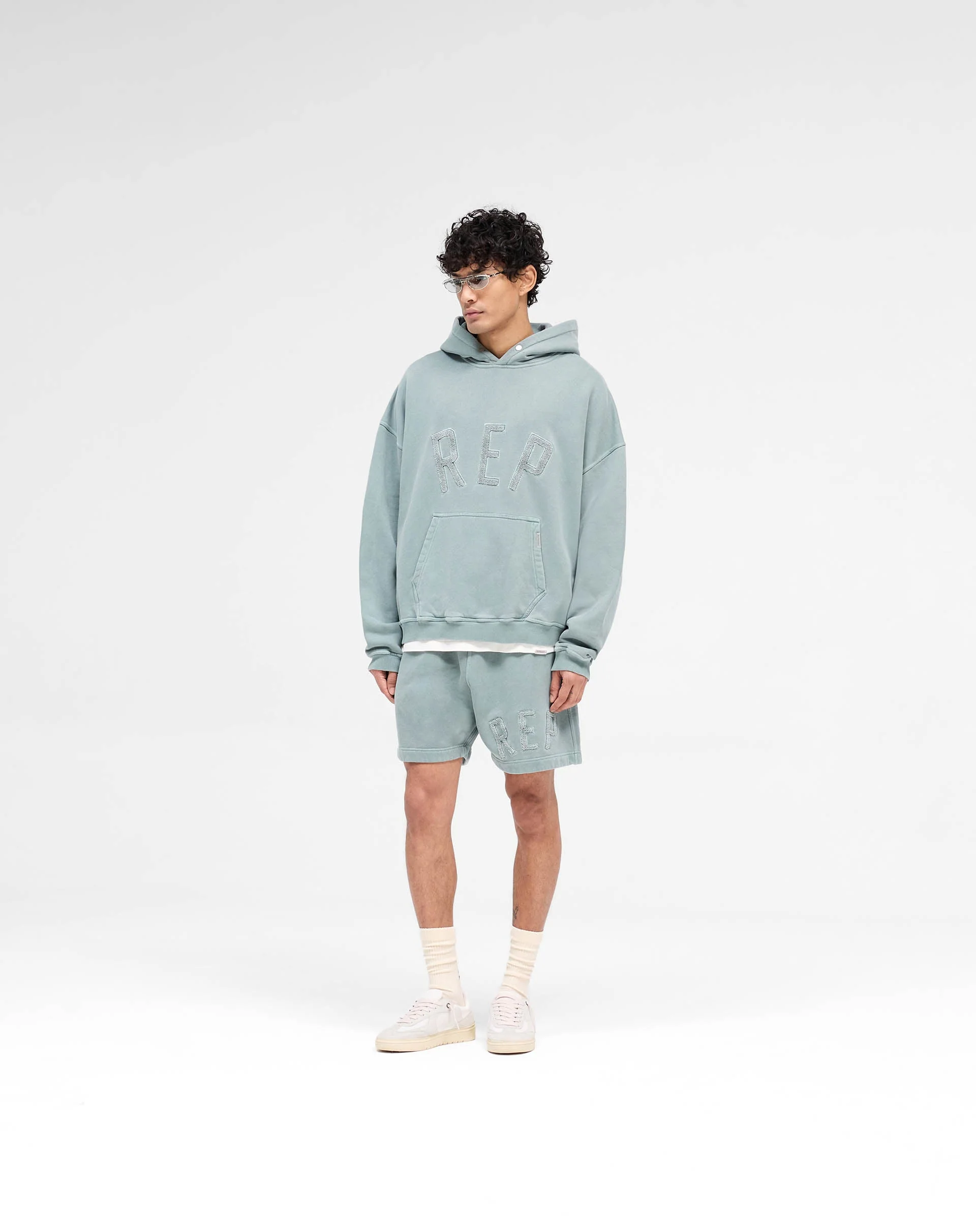 Rep Applique Hoodie - Forest Green - Image 6