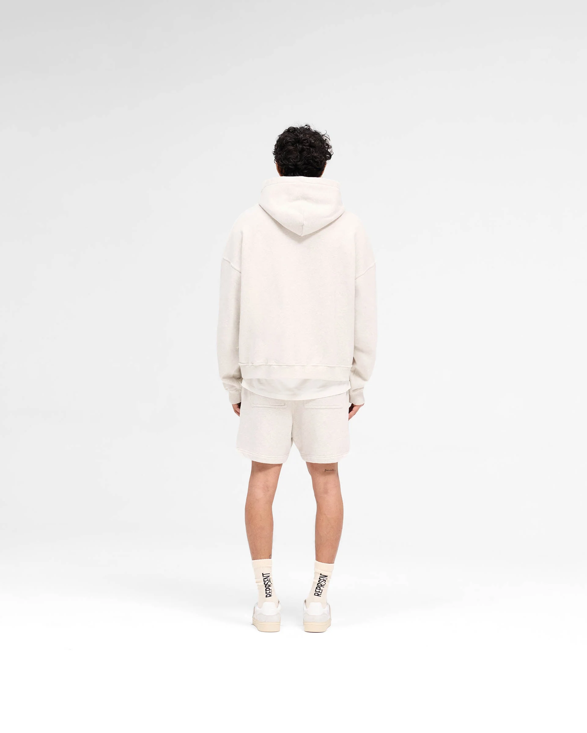 Rep Applique Shorts - Cream Marl - Image 7