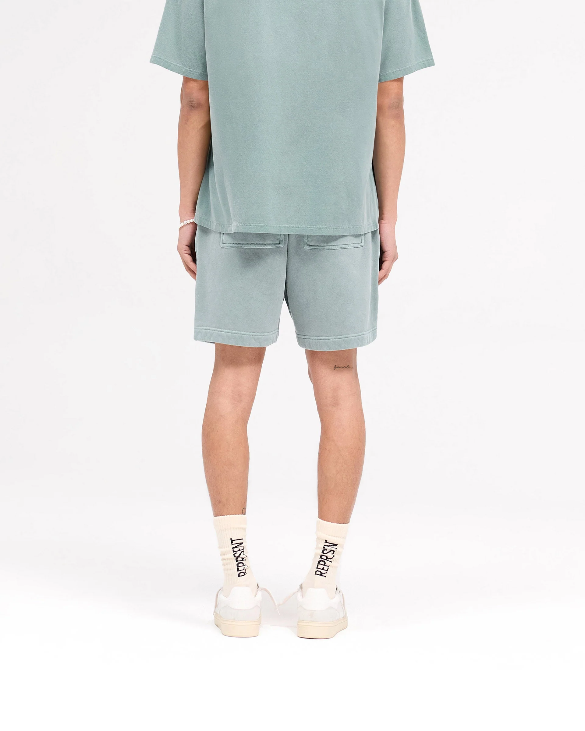 Rep Applique Shorts - Forest Green - Image 4