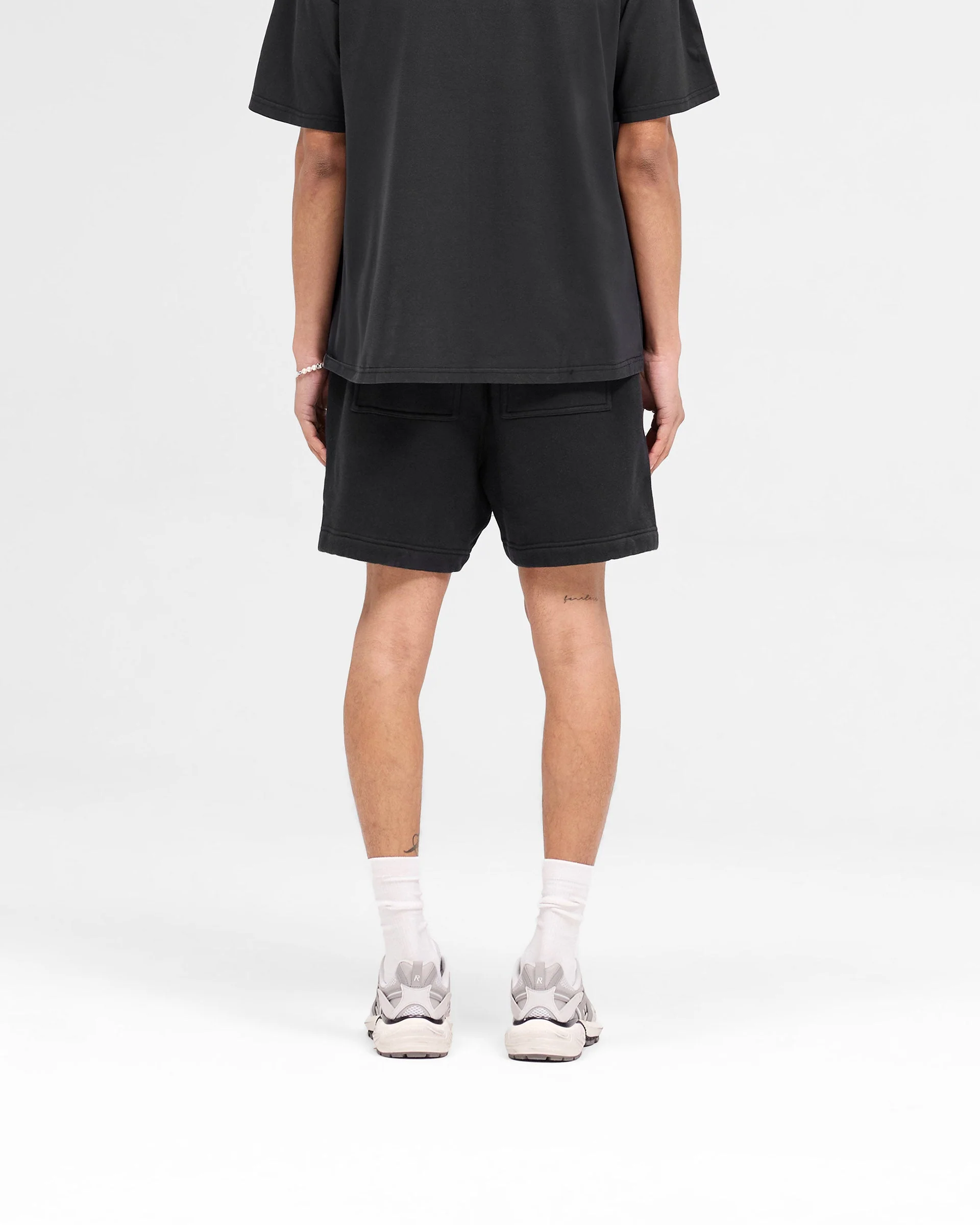 Rep Applique Shorts - Off Black - Image 4