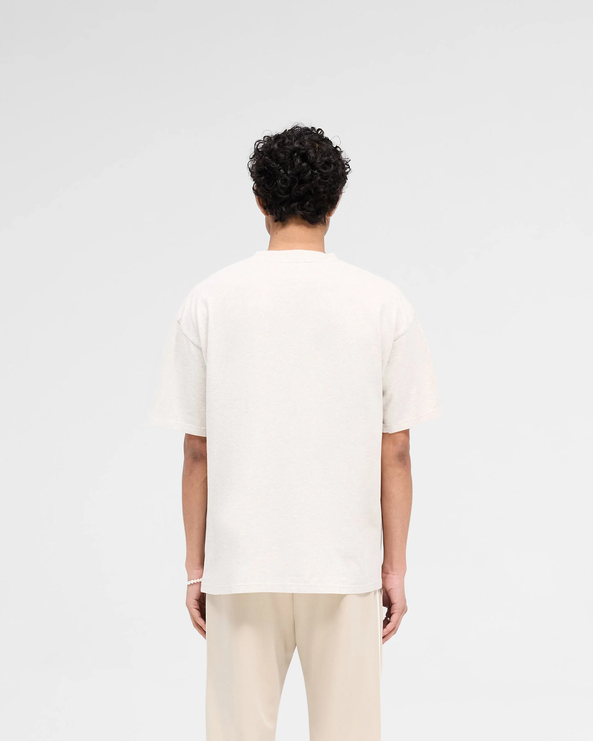 Rep Applique T-Shirt - Cream Marl - Image 4