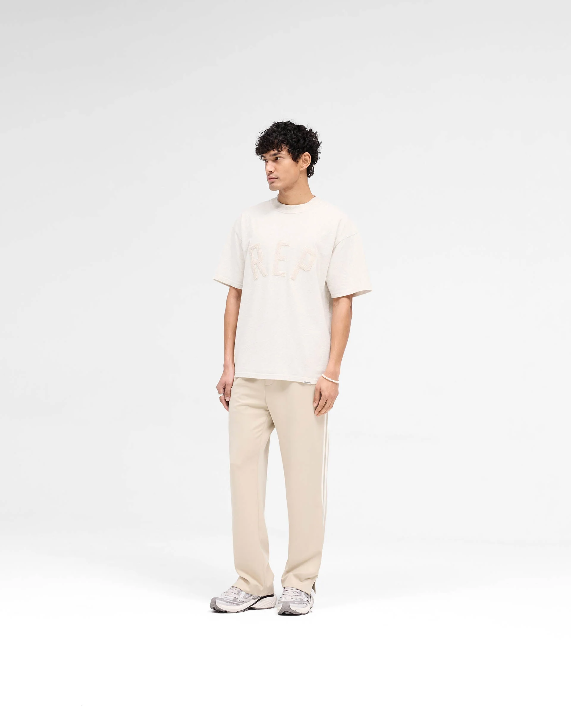 Rep Applique T-Shirt - Cream Marl - Image 6