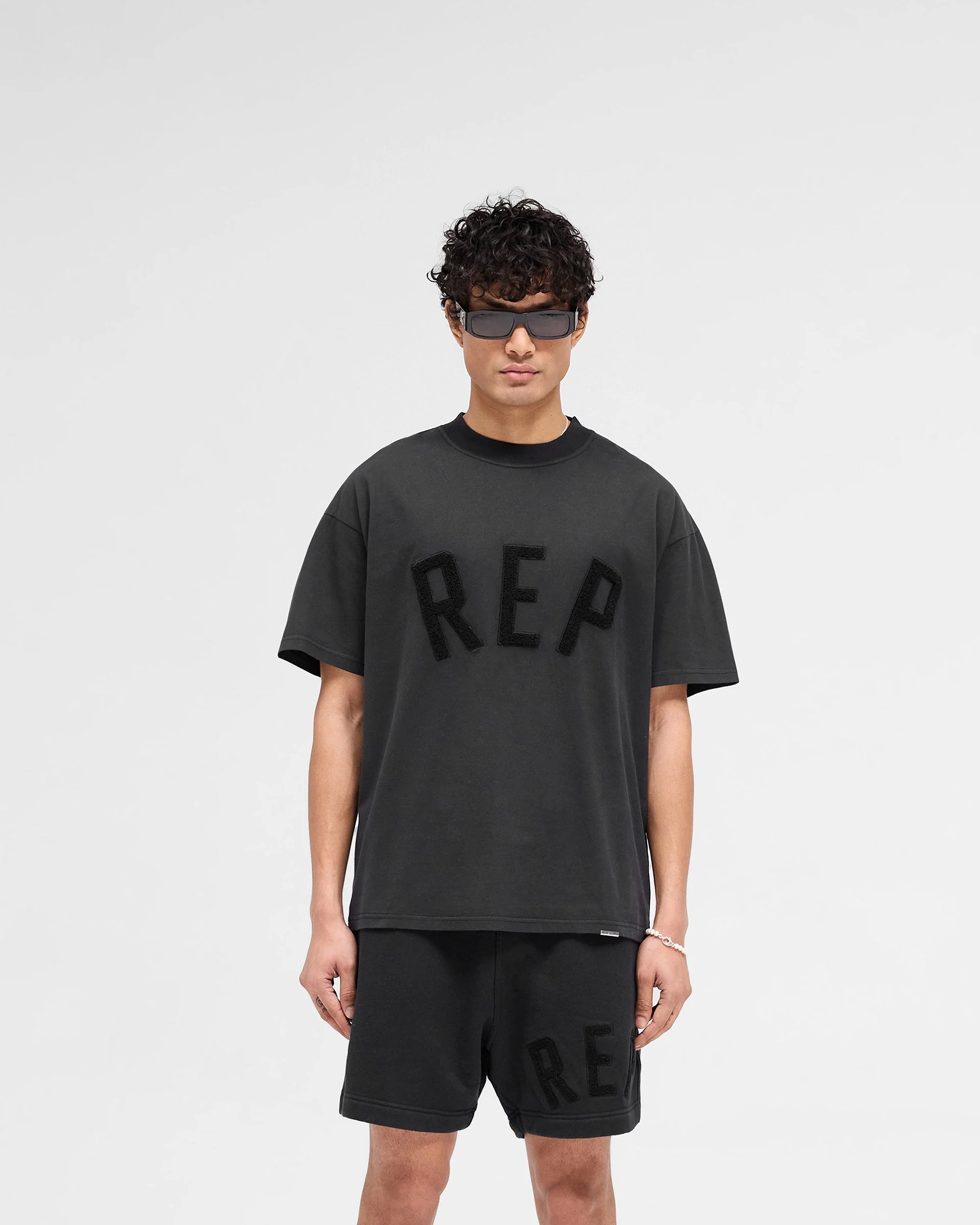 Rep Applique T-Shirt - Off Black - Image 3